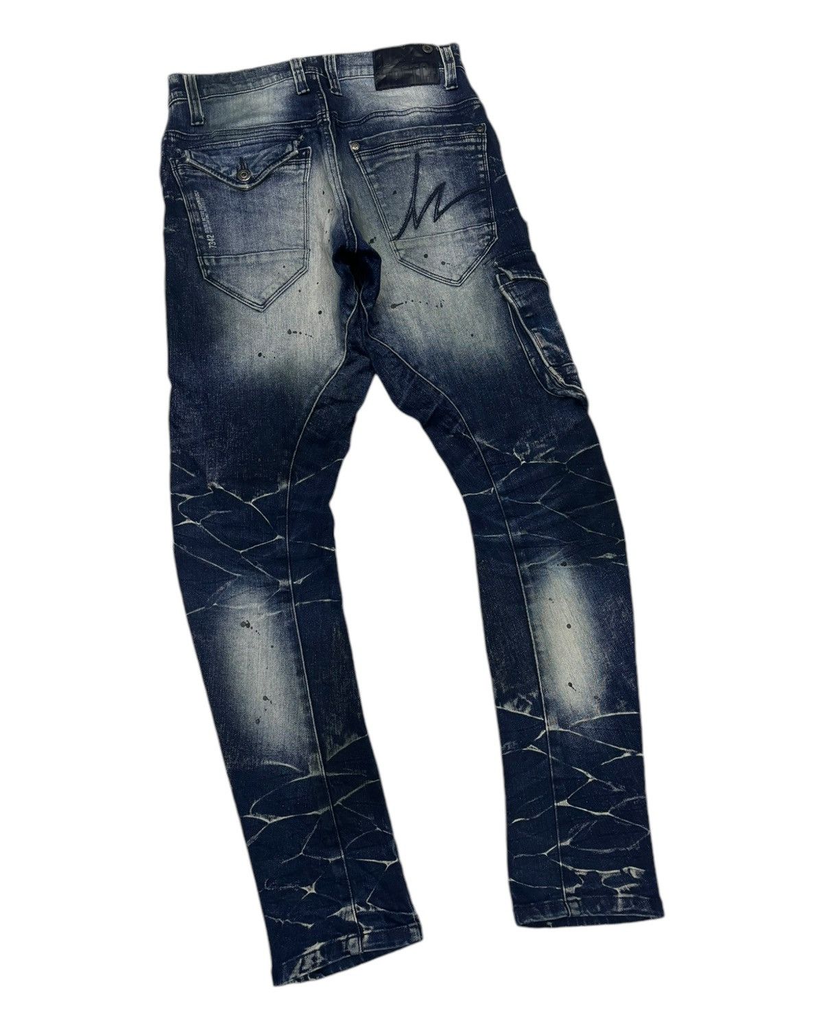 Kapital 🔥IZ FRONTIER CLAWMARK PAINTER WORK WEAR DISTRESS JEANS Size US 28 / EU 44 - 6 Thumbnail