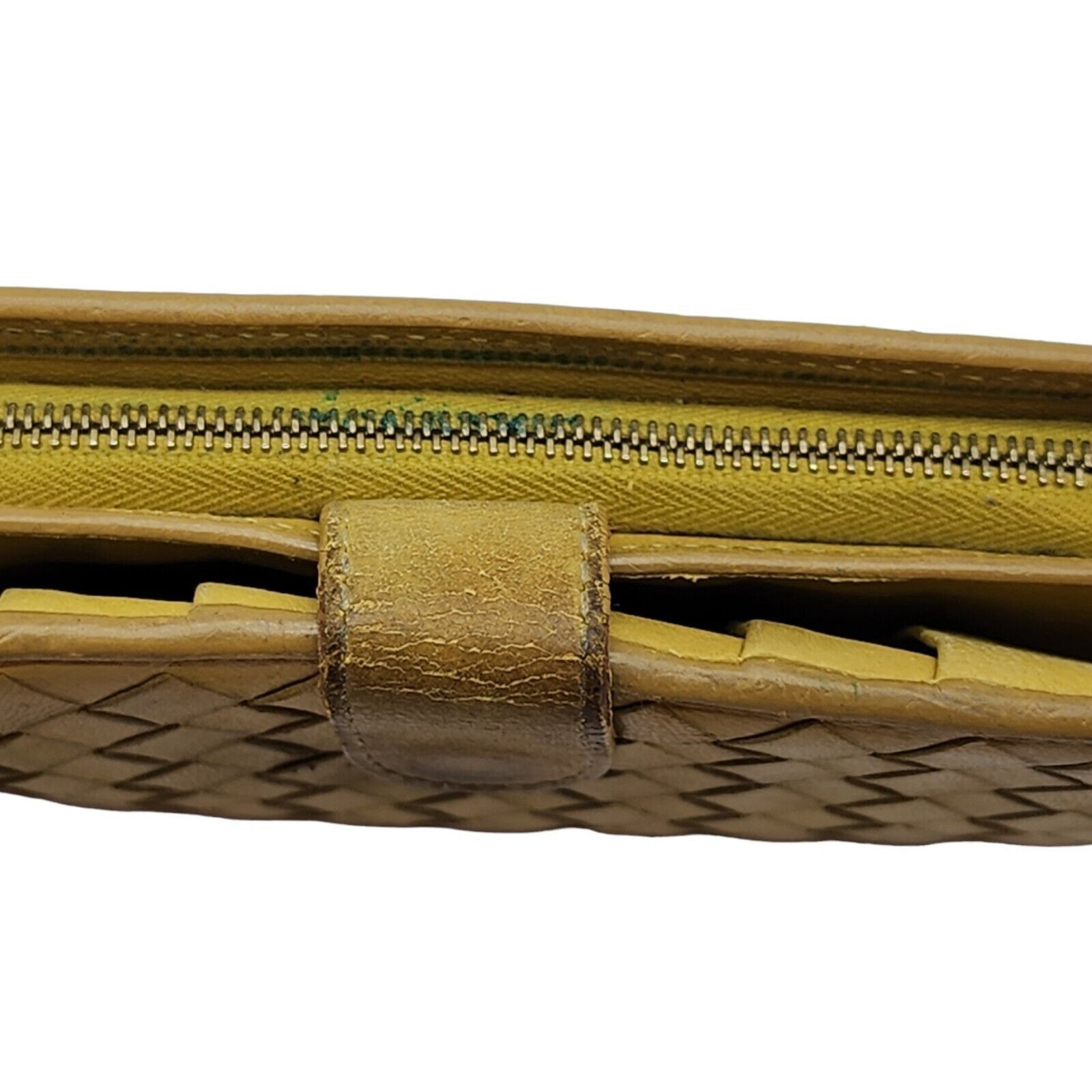 Bottega Veneta Intrecciato Woven Leather Continental Wallet Yellow Size ONE SIZE - 12 Thumbnail