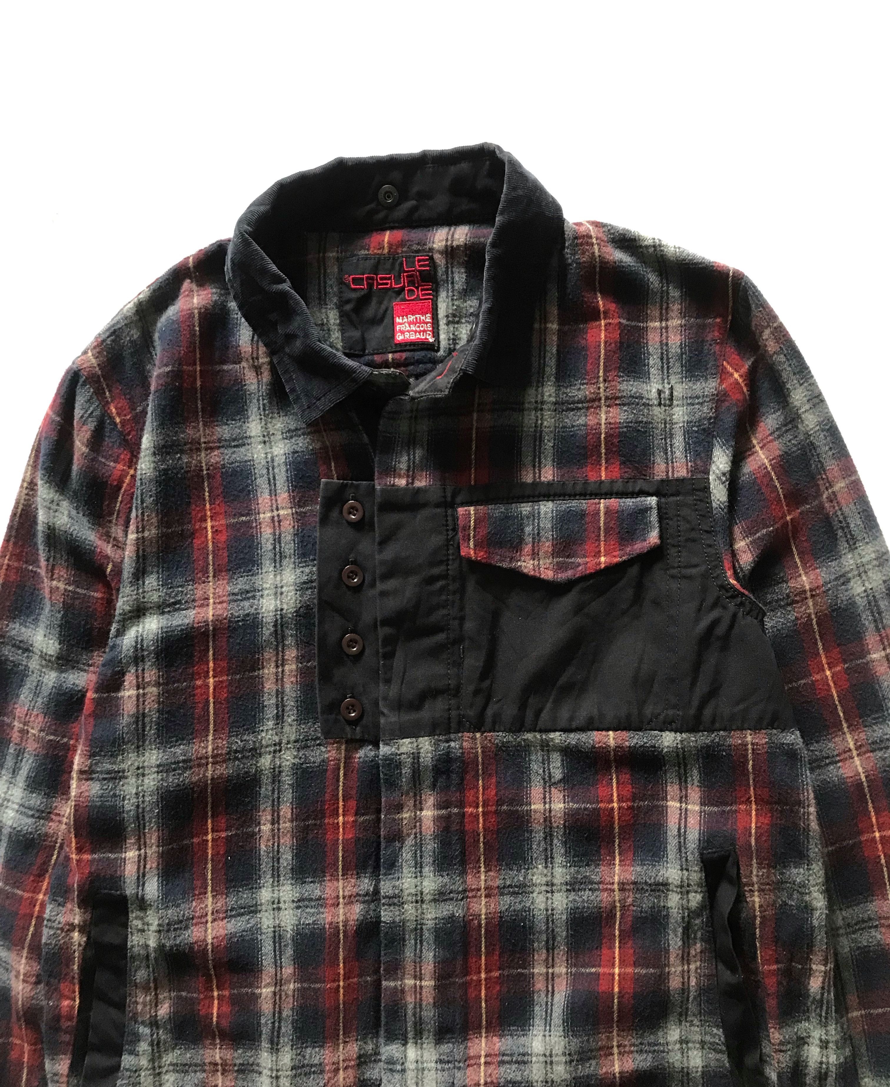 Marithe + Francois Girbaud MARITHE FRANCOIS GIRBAUD FLANNEL HOODIE CHECKERED BUTTON UP Size US S / EU 44-46 / 1 - 2 Thumbnail