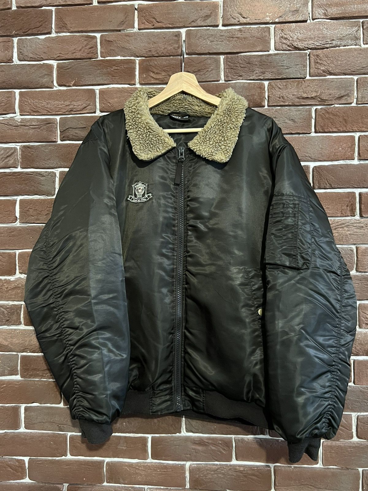 Vintage Ma1 Flyer Vintage Nylon Bomber Jacket BoxyFit Oversize Size US XL / EU 56 / 4 - 1 Thumbnail