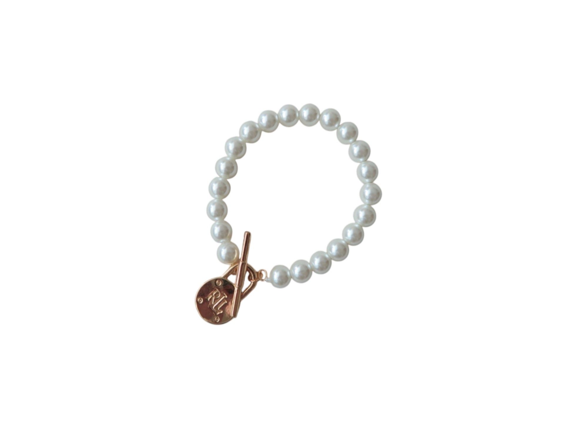 Ralph Lauren Ralph Lauren Beaded Pearls w Padlock Charm Bracelet Size ONE SIZE - 8 Thumbnail