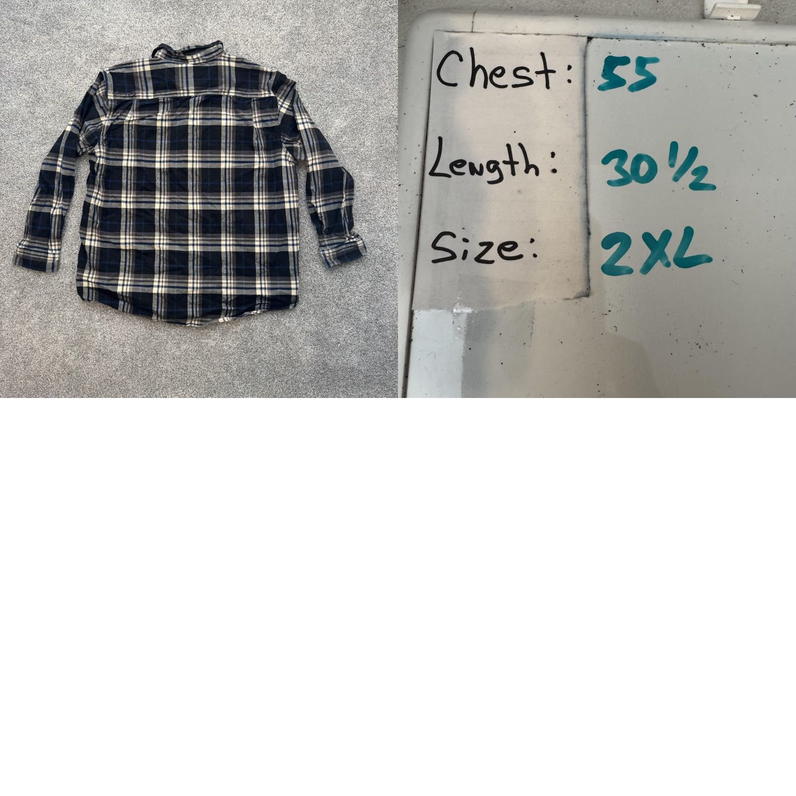 Carhartt VINTAGE Carhartt Shirt Mens 2XL Black Blue Plaid Flannel Original Fit Button Up Cotton Size US XXL / EU 58 / 5 - 9 Thumbnail