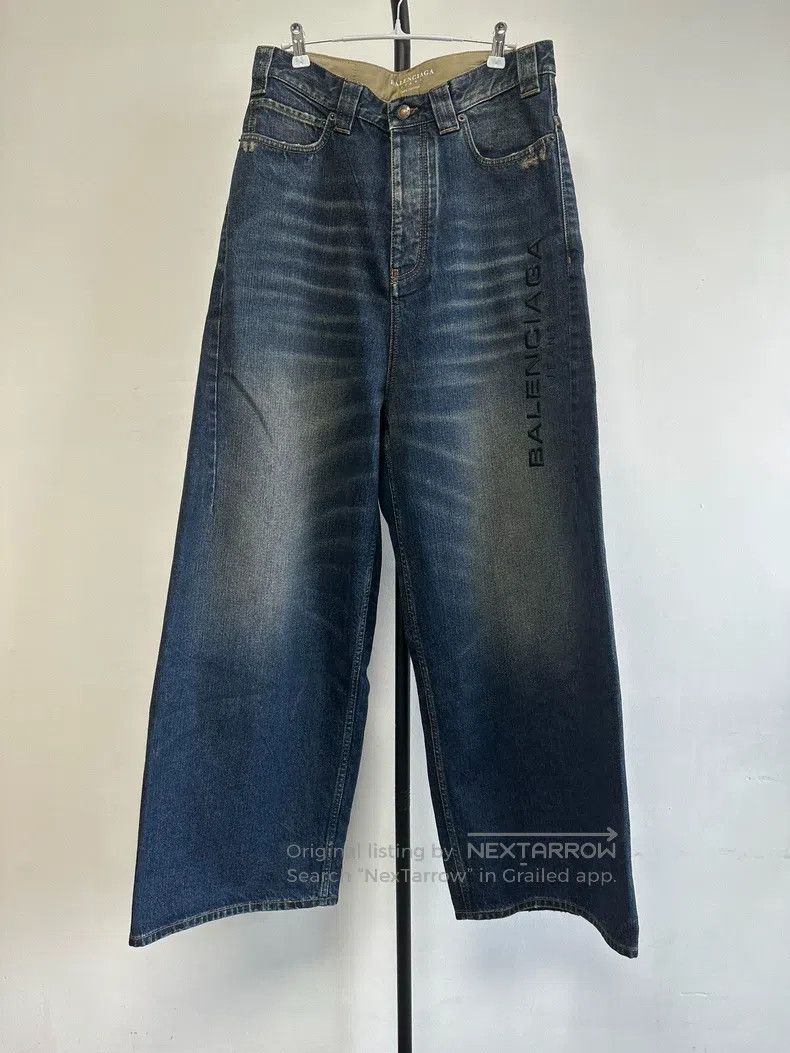 Balenciaga Balenciaga size S Straight Embroidered Pure Cotton Denim P Size US 27 - 1 Thumbnail