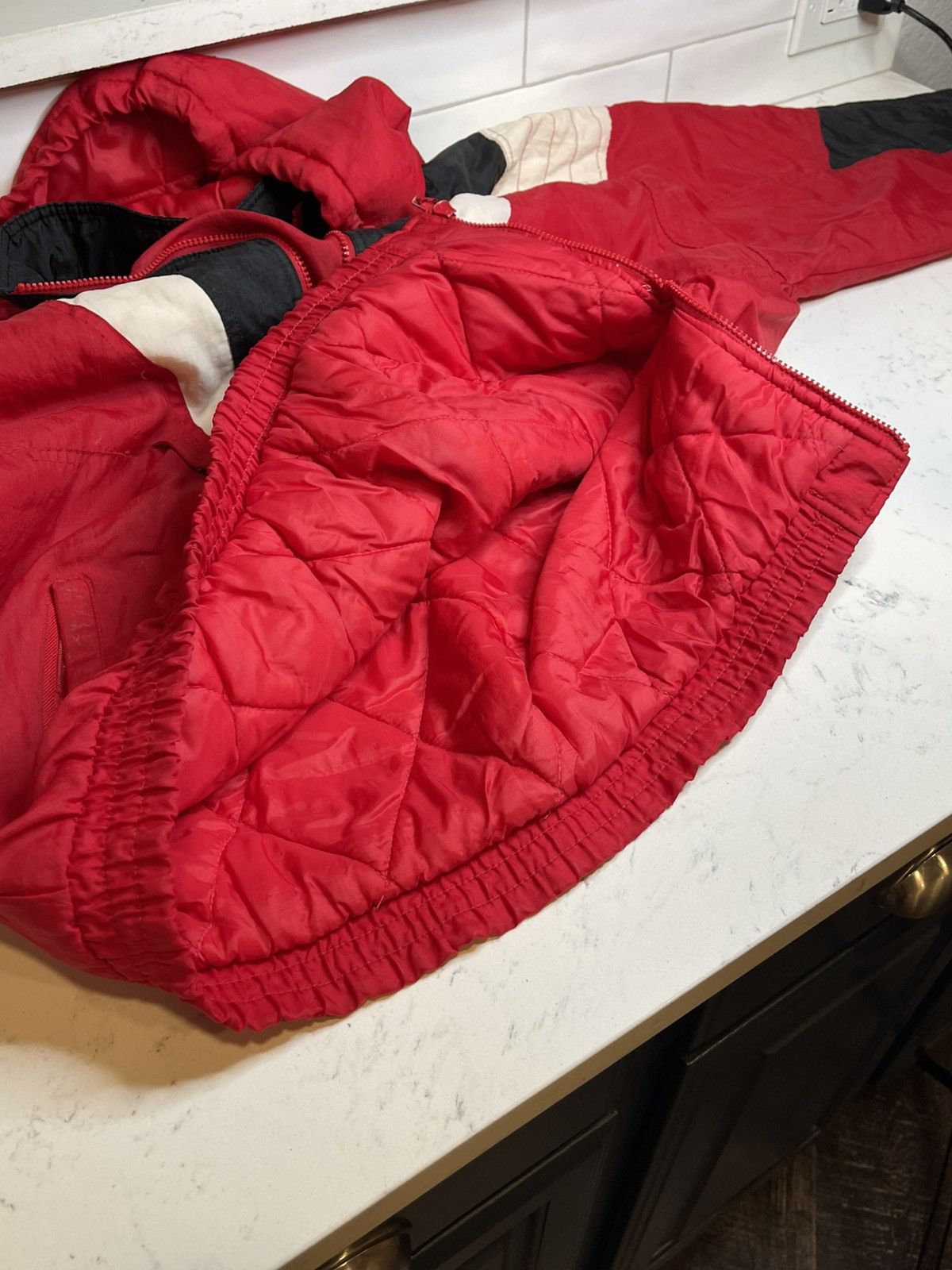 Starter Chicago Bulls Starter Jacket Sz XL with Defects *READ Size US XL / EU 56 / 4 - 18 Thumbnail