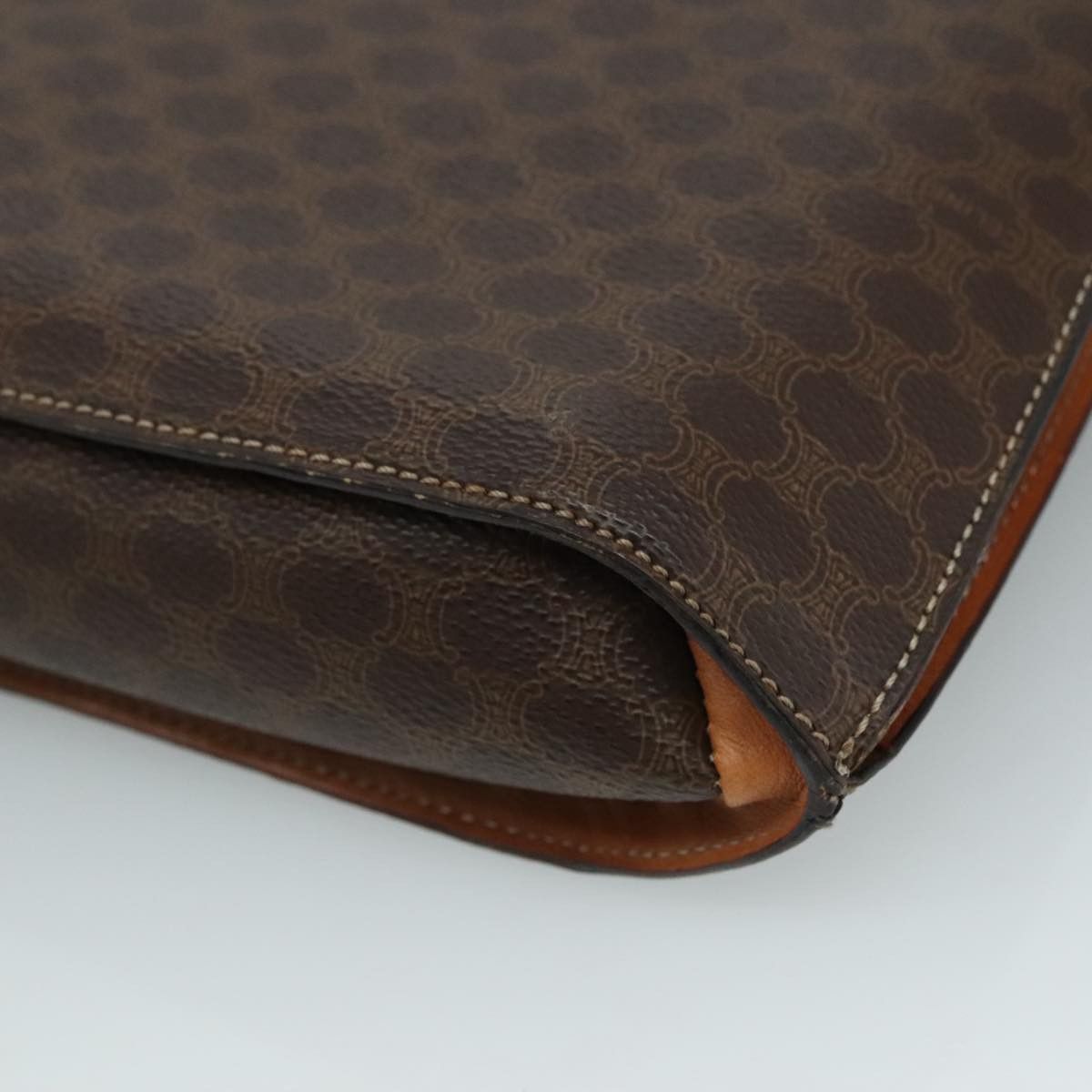 Celine CELINE Macadam Canvas Shoulder Bag Pvc Leather Gold Brown Size ONE SIZE - 15 Thumbnail