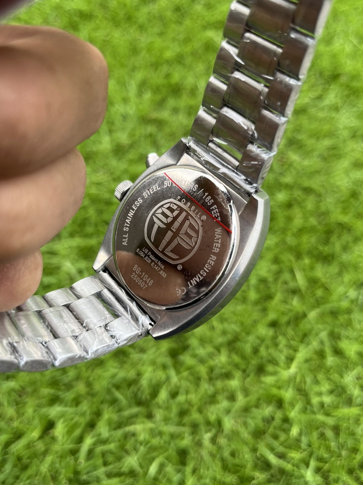 Vintage FOSSIL BIG TIC WATCH NUMBER BROWN