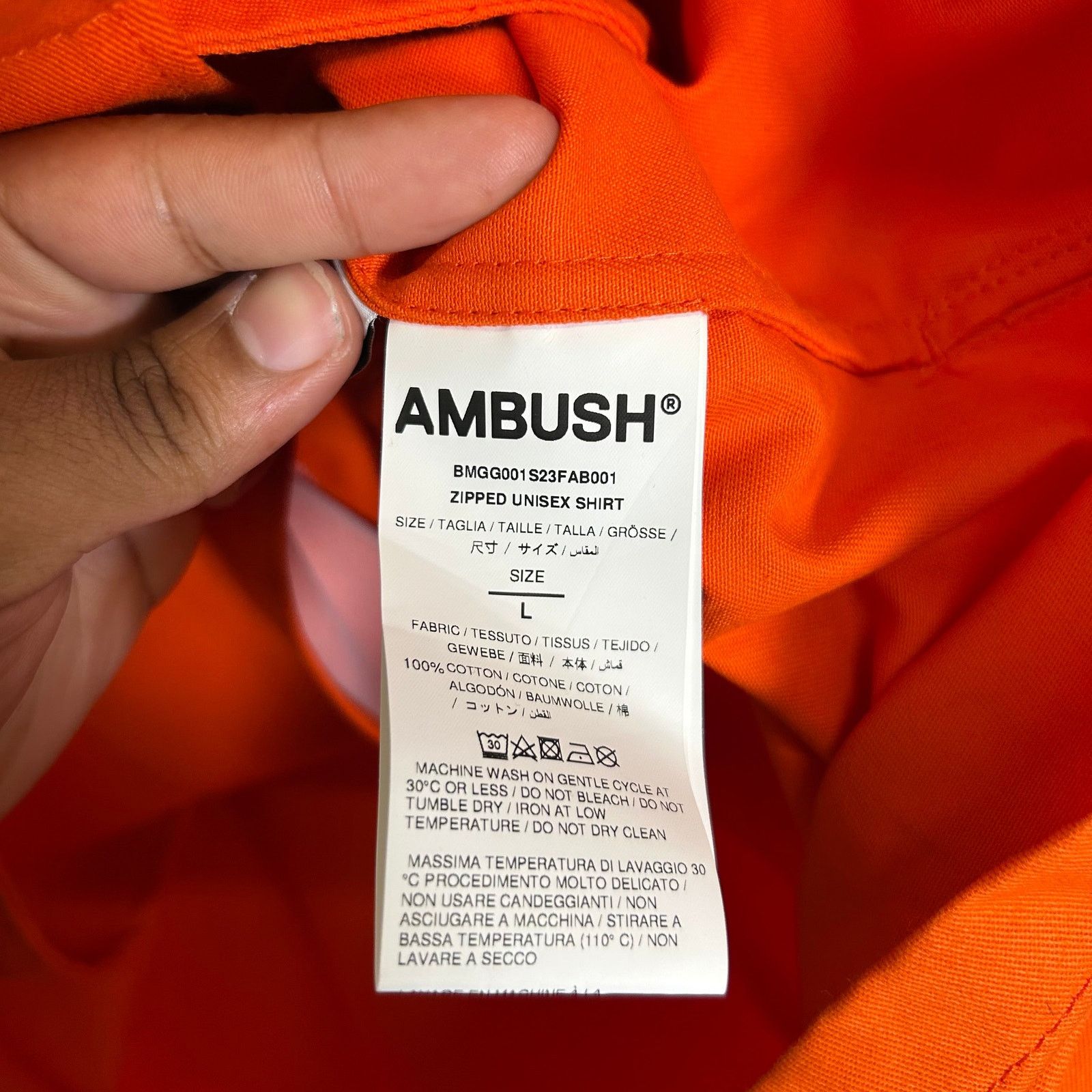 Ambush Design Ambush Striped Zipped Oversized Shirt Size US L / EU 52-54 / 3 - 4 Thumbnail
