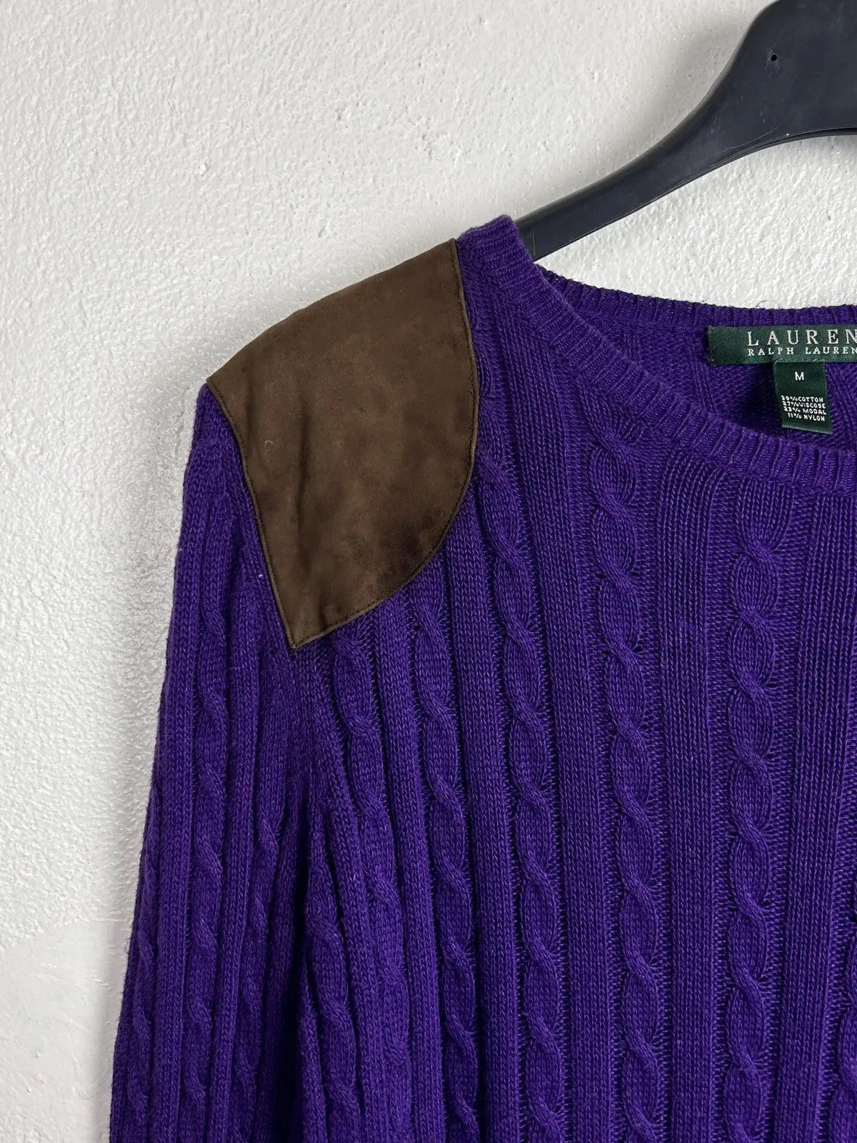 Polo Ralph Lauren Vintage Lauren By Ralph Lauren Cable Knit Wool Sweater Size M / US 6-8 / IT 42-44 - 2 Thumbnail
