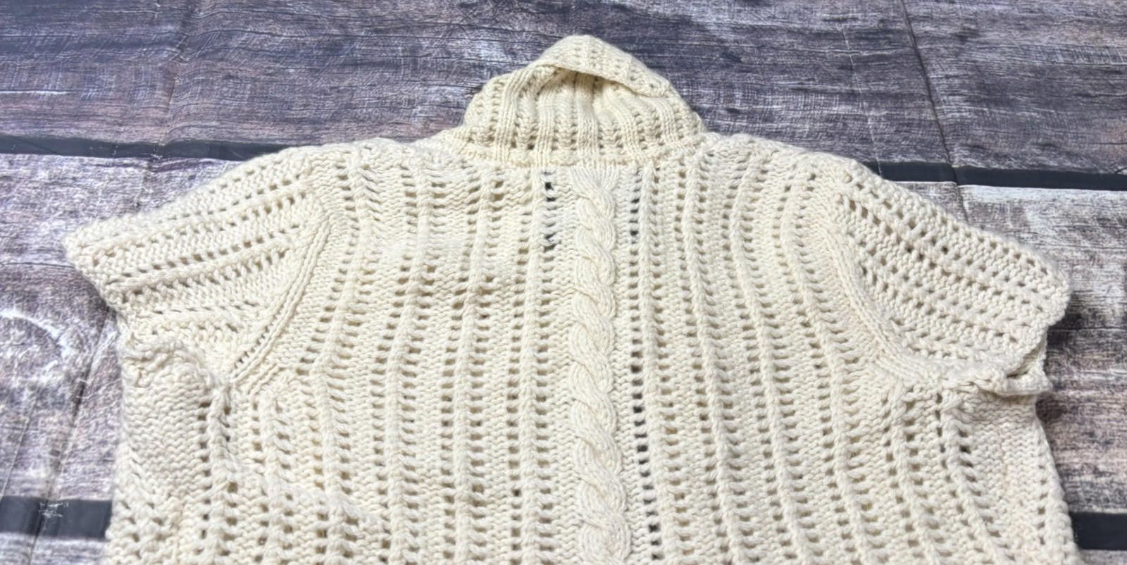 Anthropologie Guinevere Anthropologie Womens S Ivory Lambswool Cashmere Size S / US 4 / IT 40 - 7 Thumbnail