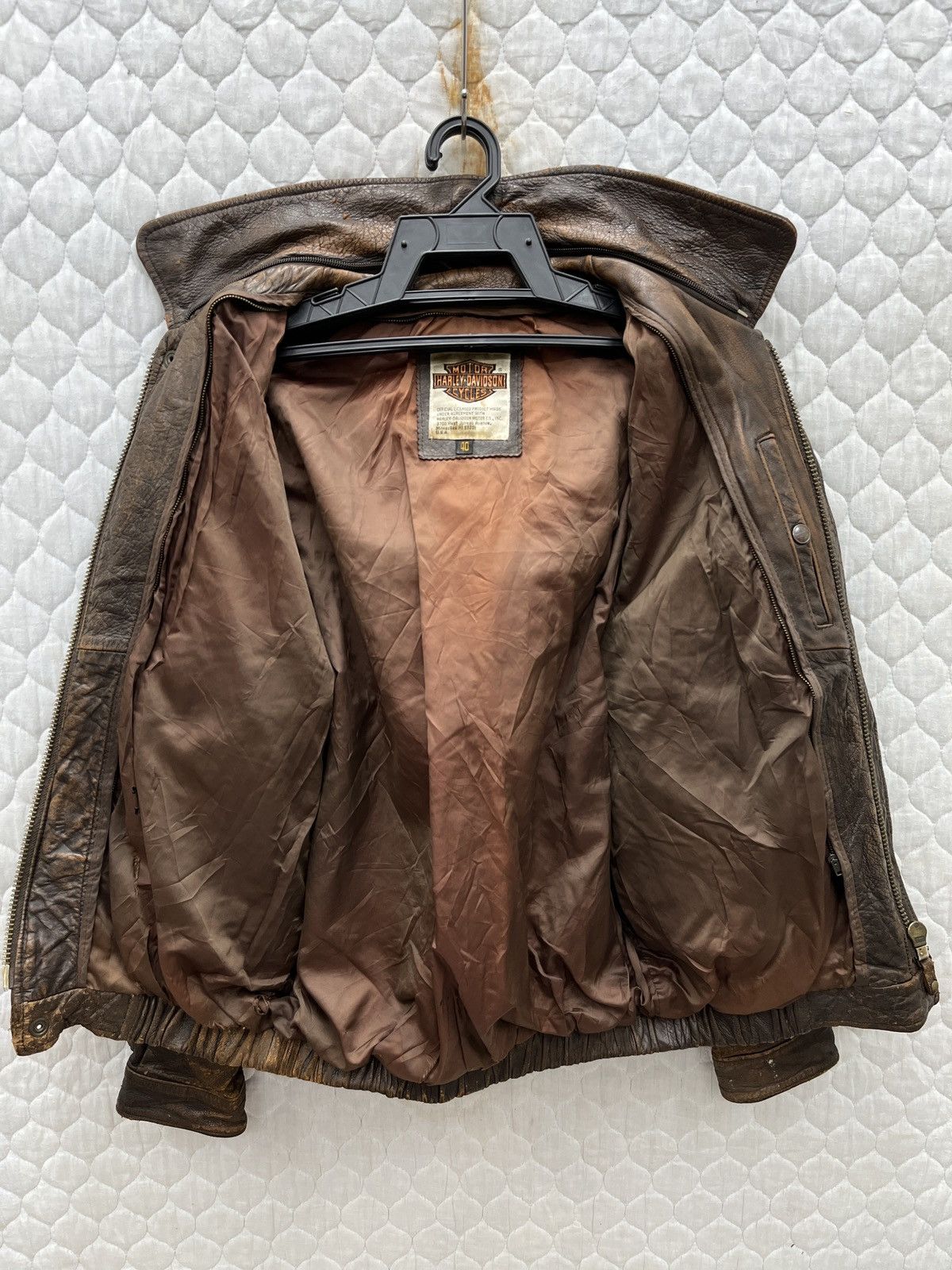 Harley Davidson A(38)🔥🔥🔥STEALS VTG HARLEY DAVIDSON LEATHER JACKET Size US M / EU 48-50 / 2 - 7 Thumbnail