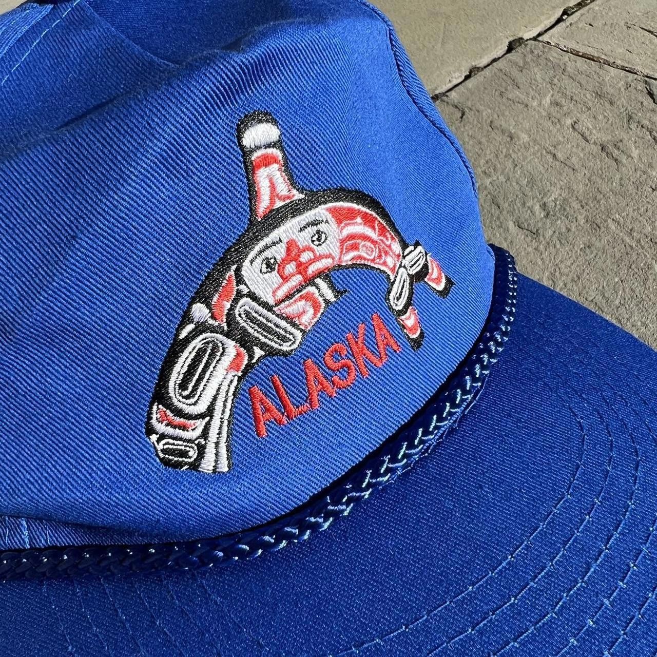 Vintage Neo-Vintage 90s Blue Alaska Whale Rope Snap Back Dad Hat Size ONE SIZE - 7 Thumbnail