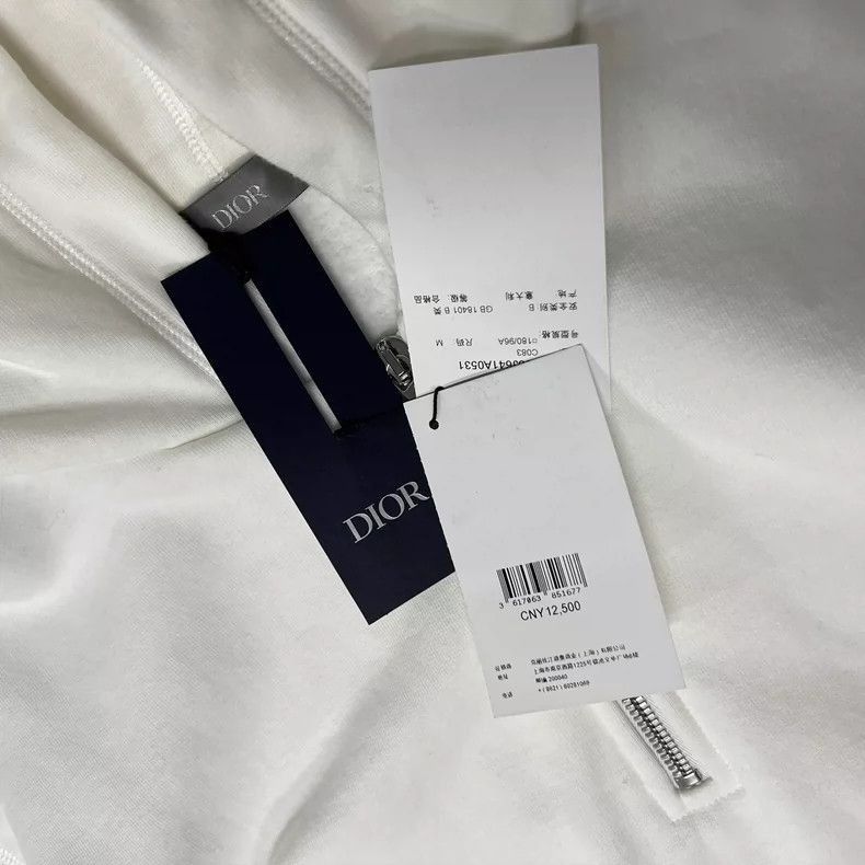 Dior Love Heart Embroidery HalfZip Hoodie-2506
