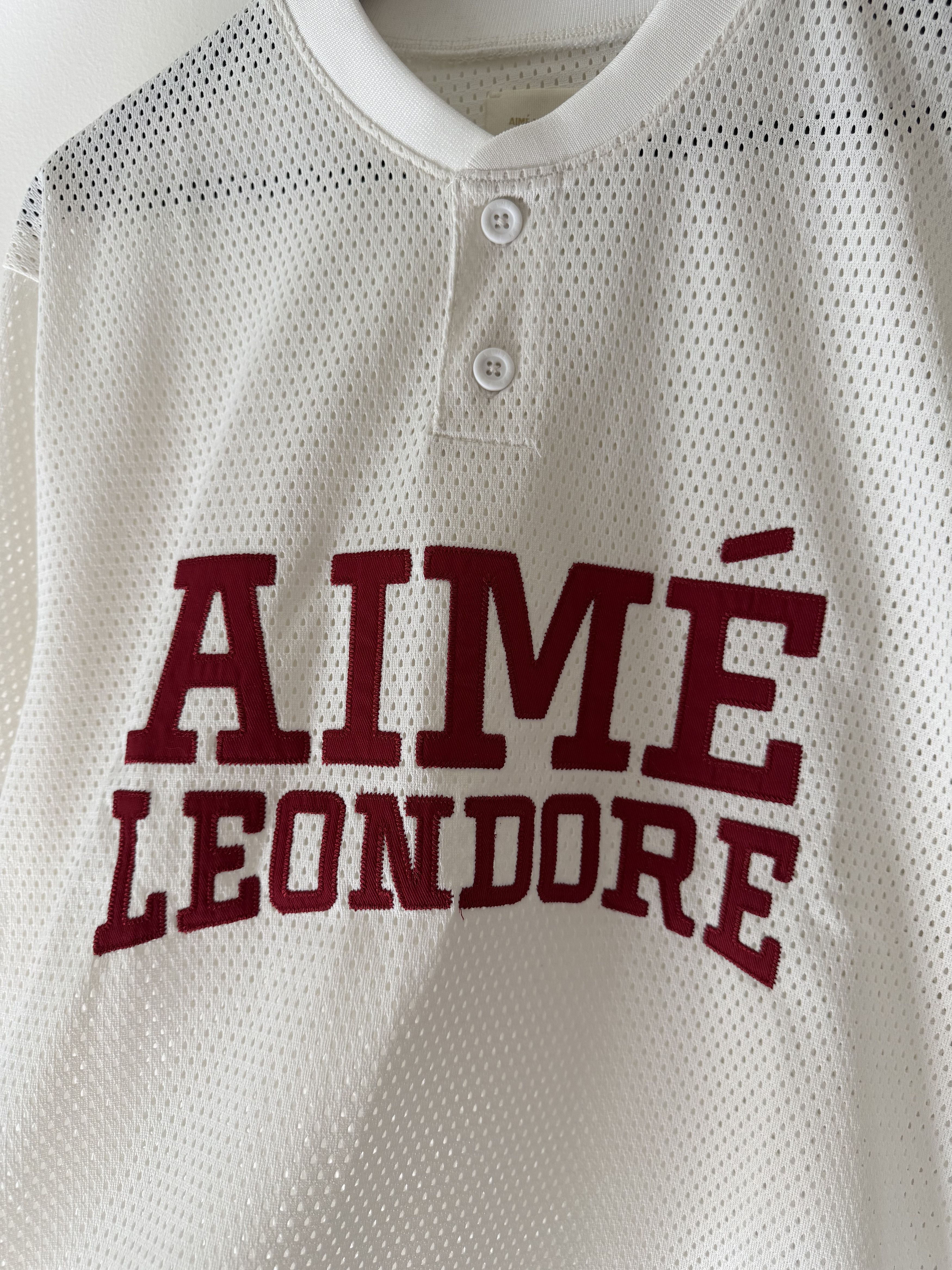 Aime Leon Dore Aime Leon Dore Mesh Batting Practice Jersey in White Size US L / EU 52-54 / 3 - 3 Thumbnail