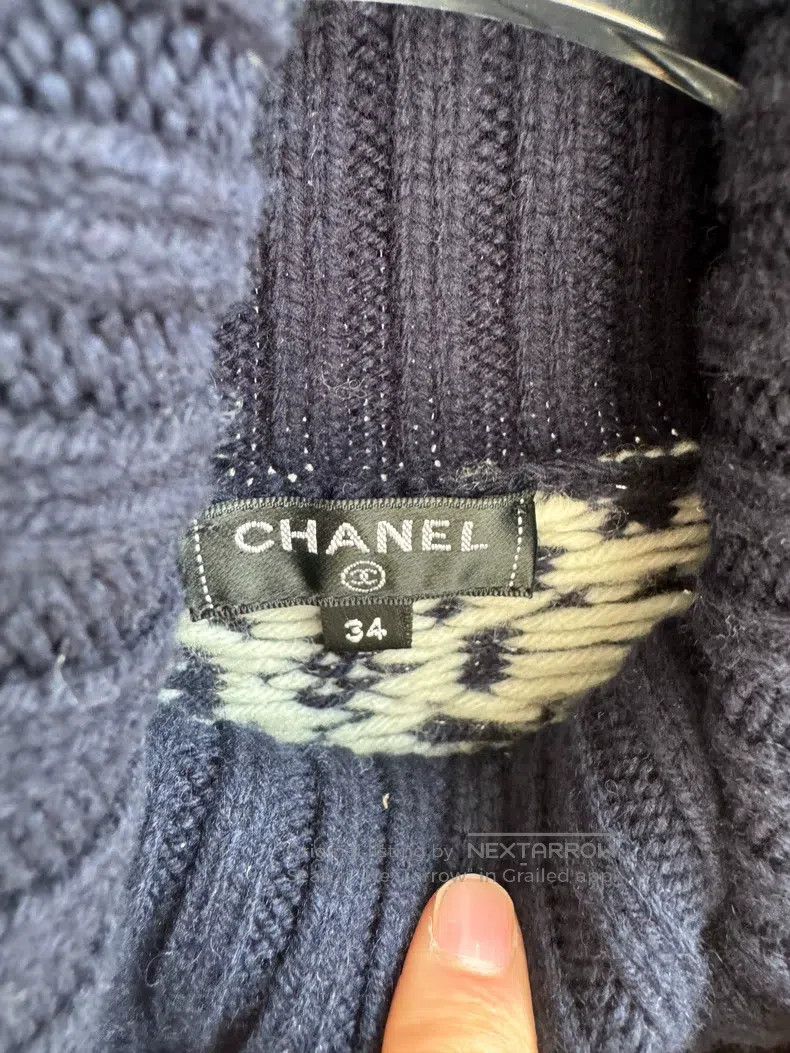 Chanel Chanel Hamburg series blue and white sweater Size XXS / US 00 / IT 34 - 5 Thumbnail