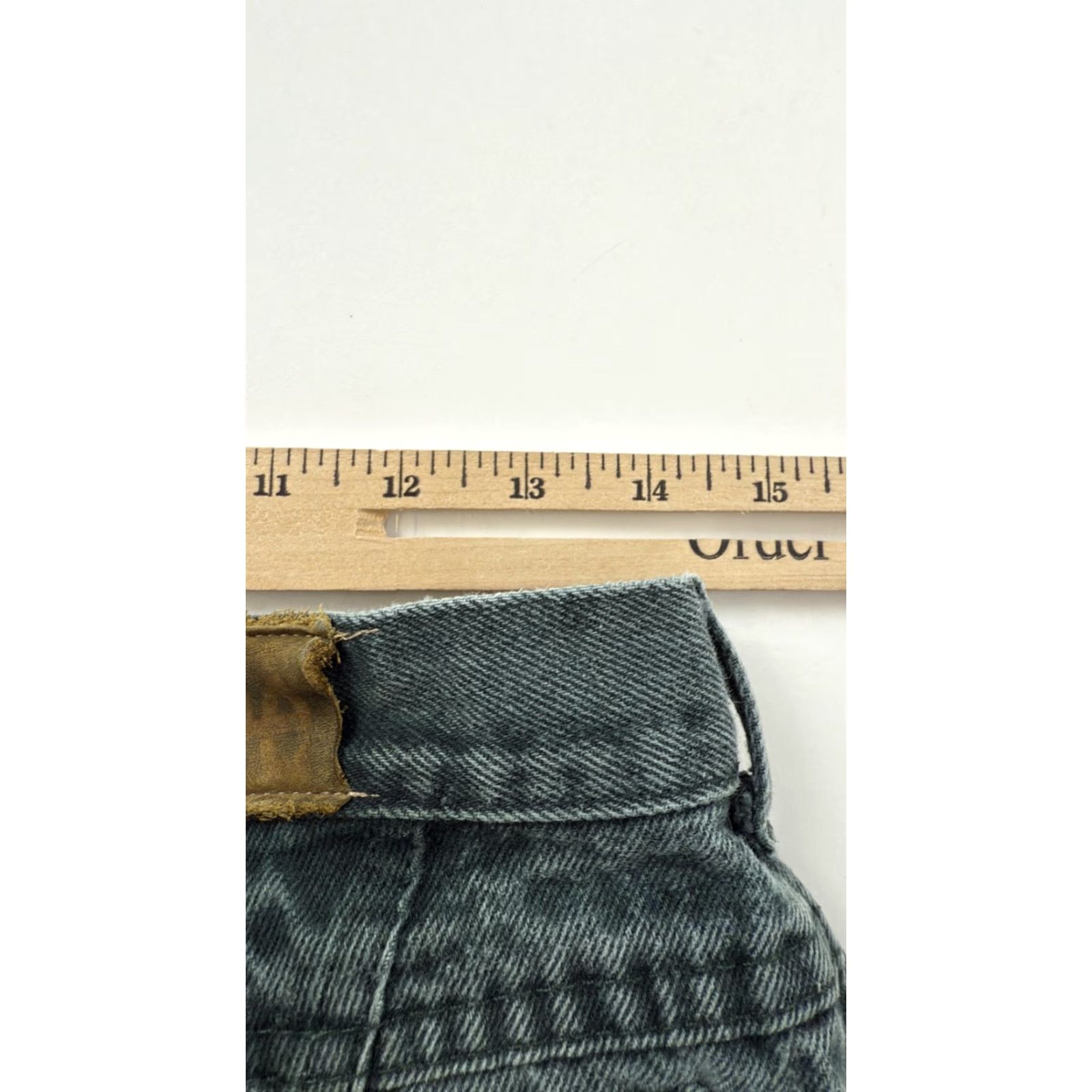 Lee VINTAGE Lee Jeans Womens 33x31 Black Tapered Leg Relaxed Fit Denim 90s USA Made Size 24" / US 00 / IT 34 - 8 Thumbnail