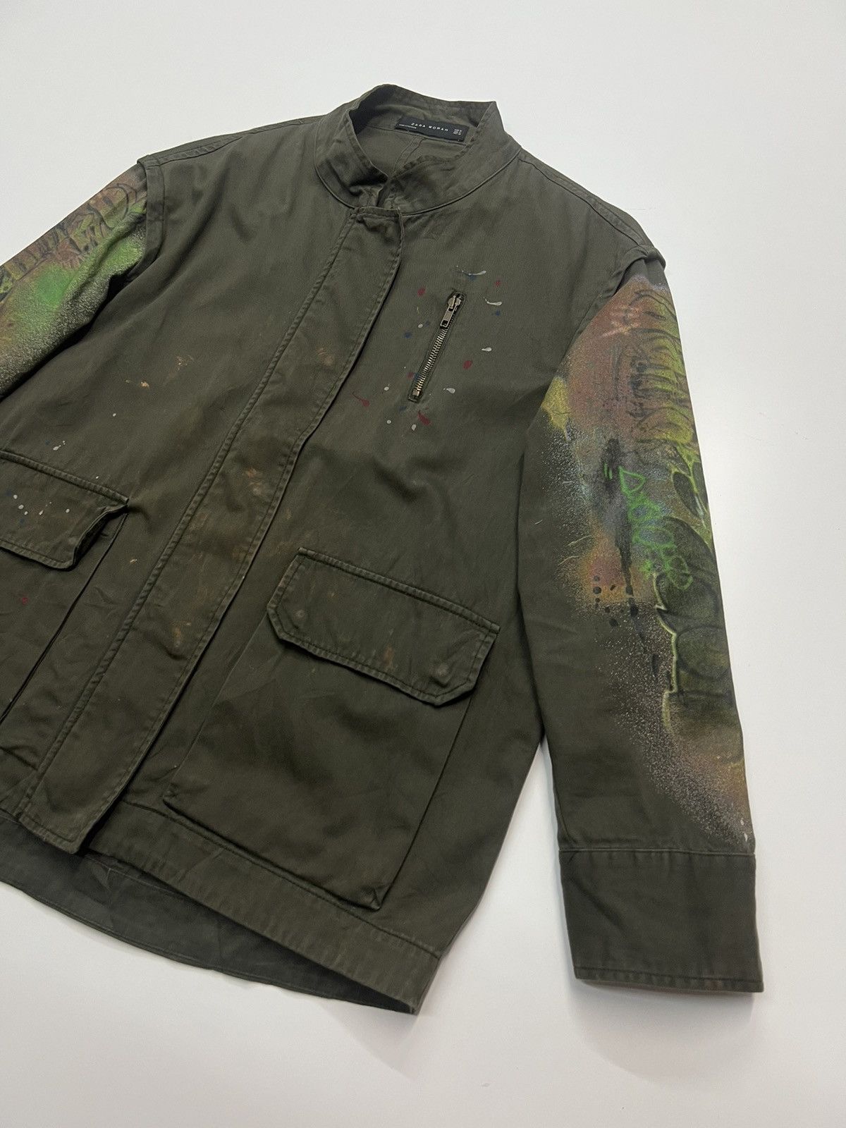 Zara 🔥ZARA WOMAN PAINTER ZIPPER JACKET Size M / US 6-8 / IT 42-44 - 7 Thumbnail