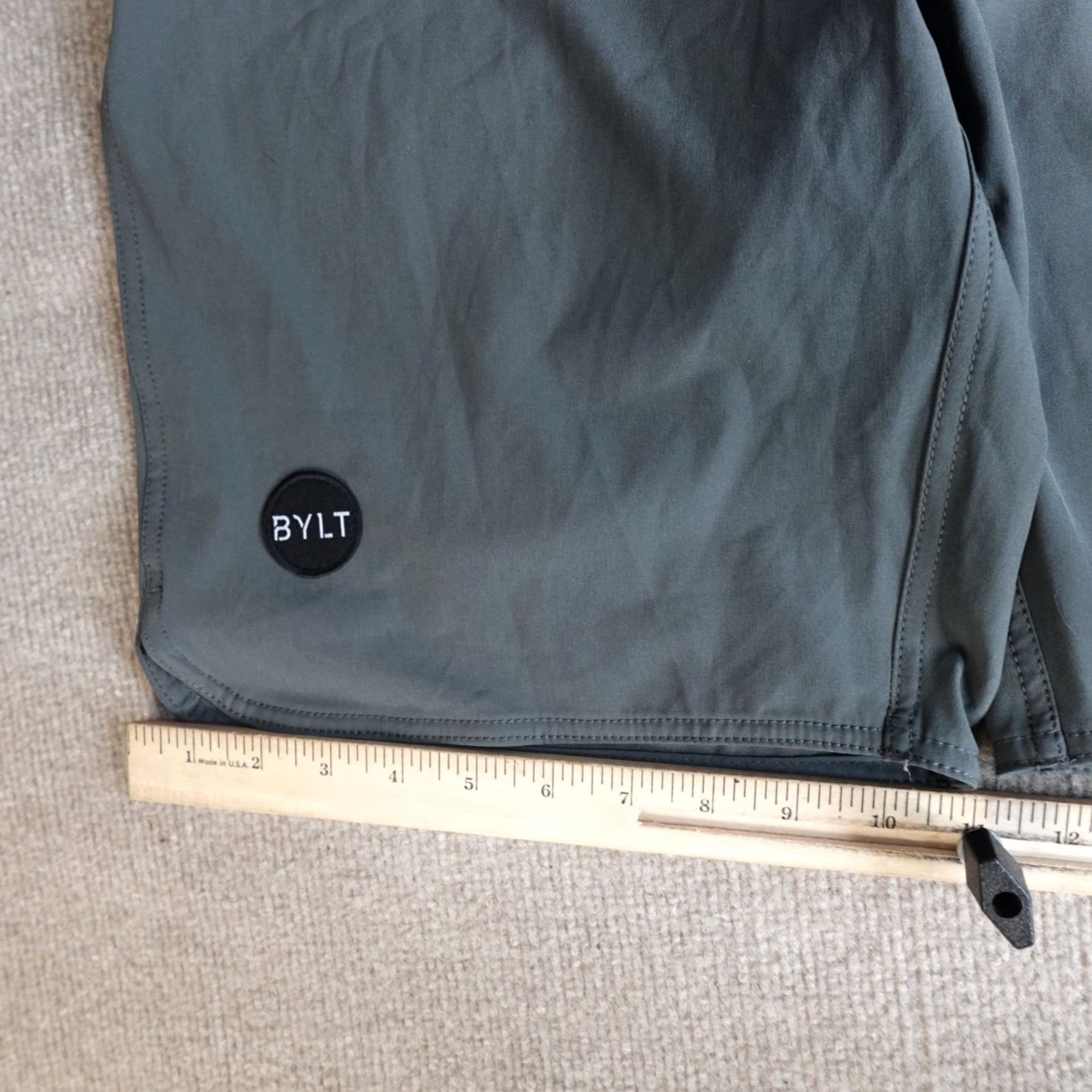 Vintage Bylt Mens Shorts Board Shorts Medium Gray Solid Drawstring NEW Size US 31 - 5 Thumbnail