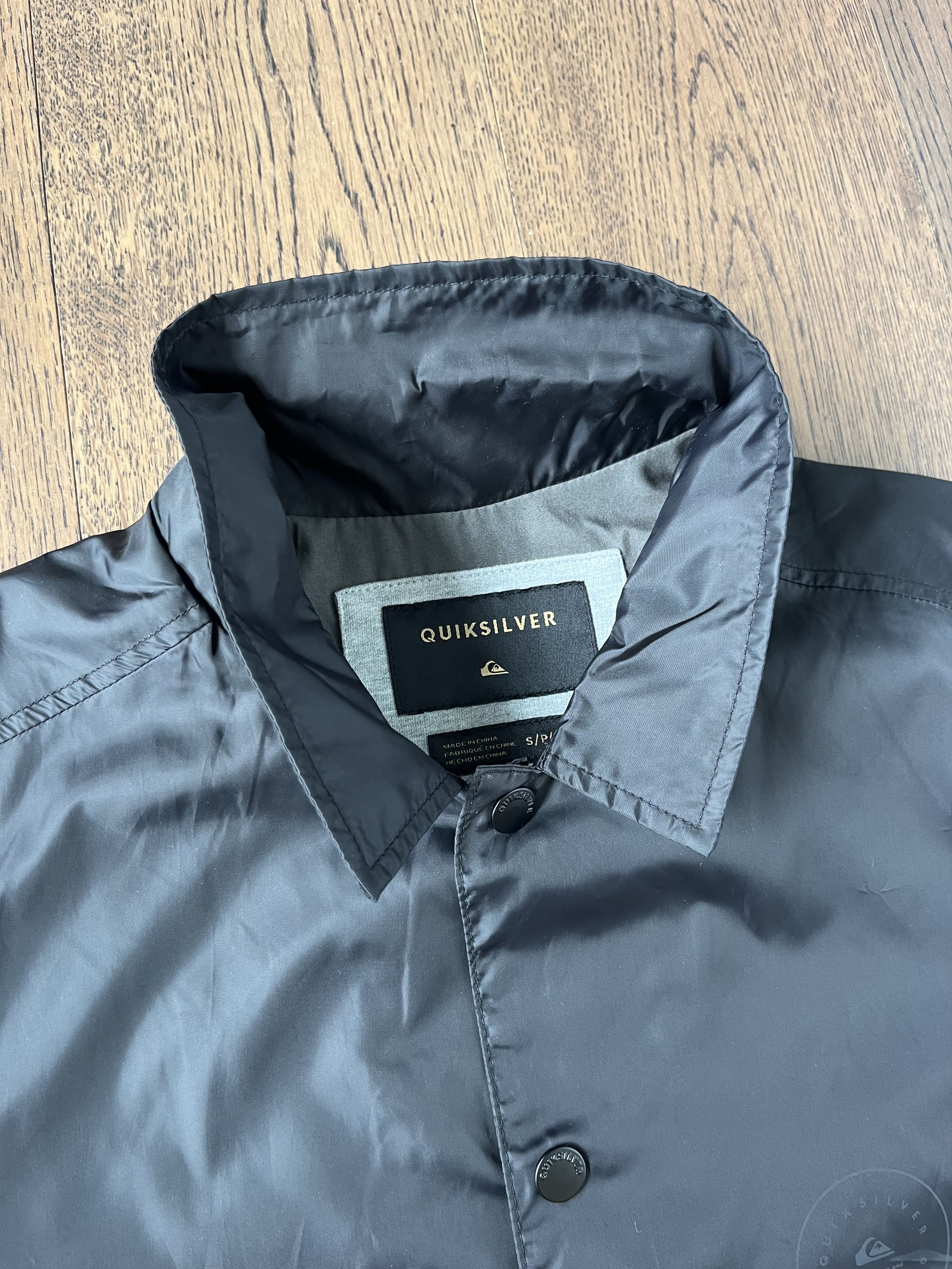 Quiksilver Quiksilver Black Windproof Beach Surfing Skate Coach Jacket Size US S / EU 44-46 / 1 - 2 Thumbnail