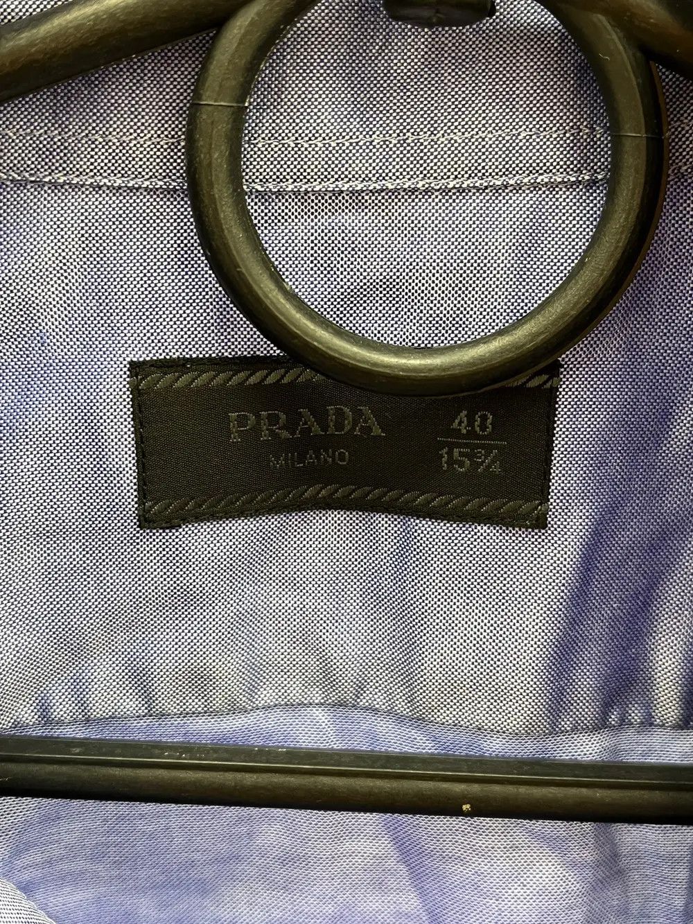 Prada Prada Logo Button Up Cotton Shirt Size US L / EU 52-54 / 3 - 3 Thumbnail