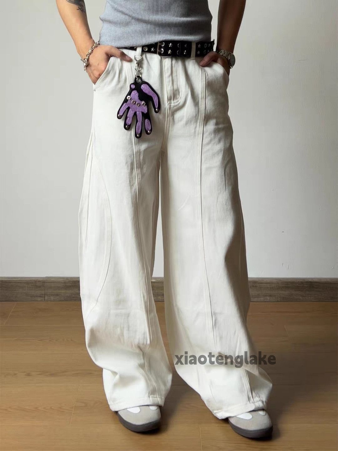 Jean xz utility vintage loose baggy hiphop yuppie patchwork jeans Size US 30 / EU 46 - 8 Thumbnail