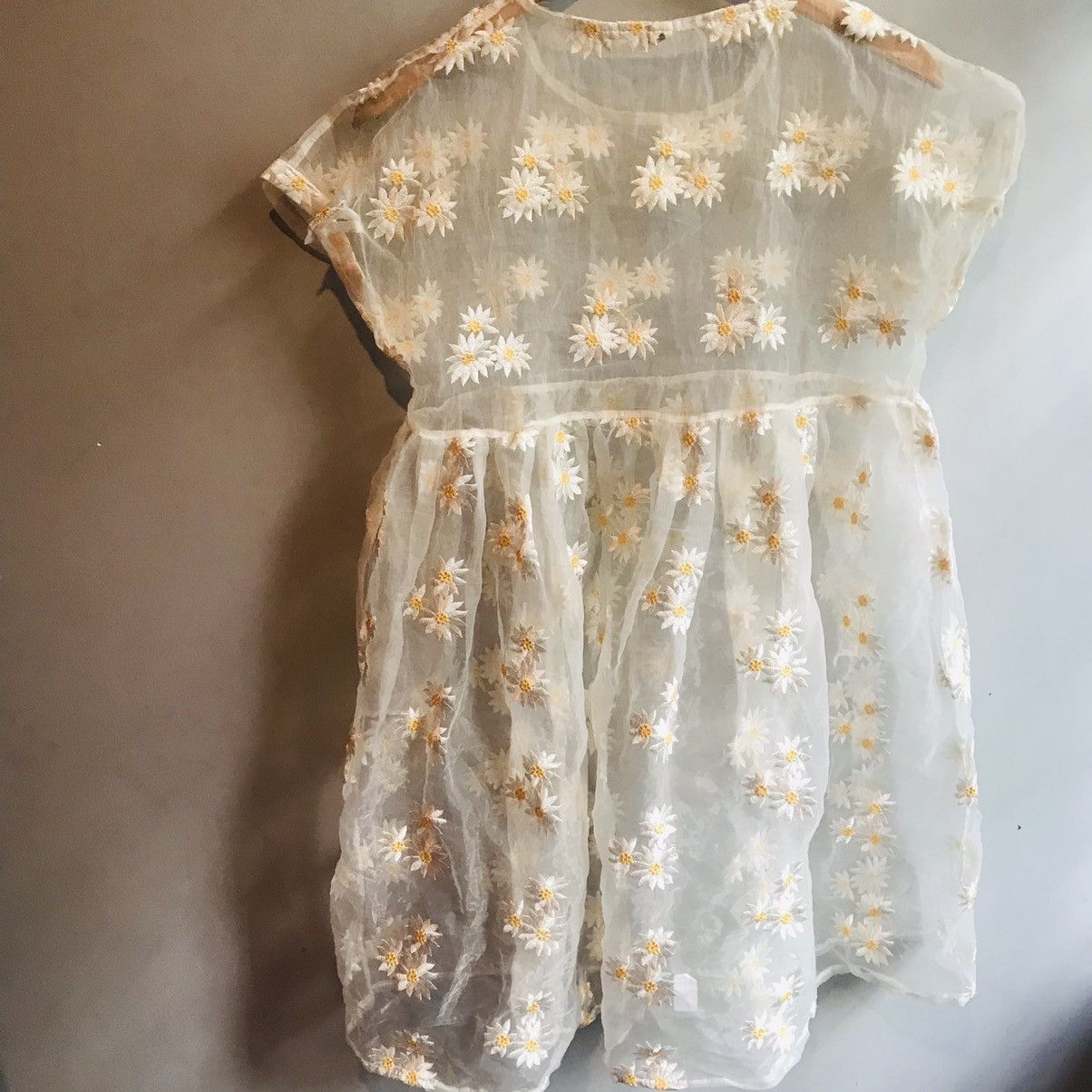 If Six Was Nine × Seditionaries Japanese Daisy Flowers Embroidered Mesh Dress Size M / US 6-8 / IT 42-44 - 6 Thumbnail