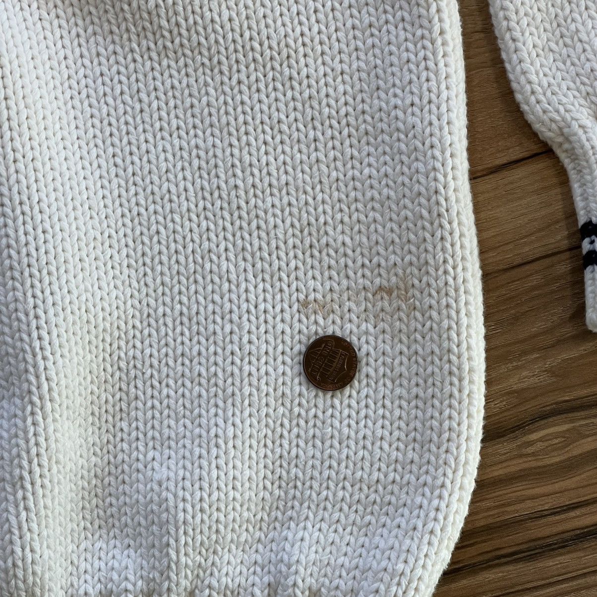 Gap Vintage GAP 90s V Neck Sweater White Medium Size US M / EU 48-50 / 2 - 7 Thumbnail