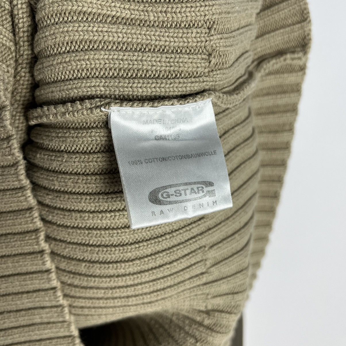 G-Star Vintage G Star Raw avant garde ribbed big logo sweater 90’s Size US M / EU 48-50 / 2 - 9 Thumbnail