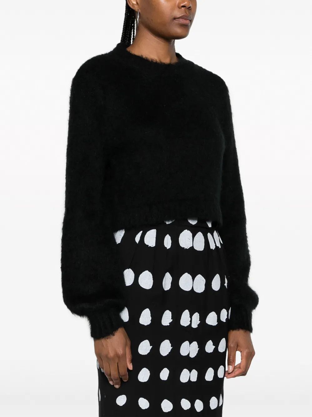 Marni o1y1125 Crewneck Sweater in Black Size M / US 6-8 / IT 42-44 - 3 Thumbnail