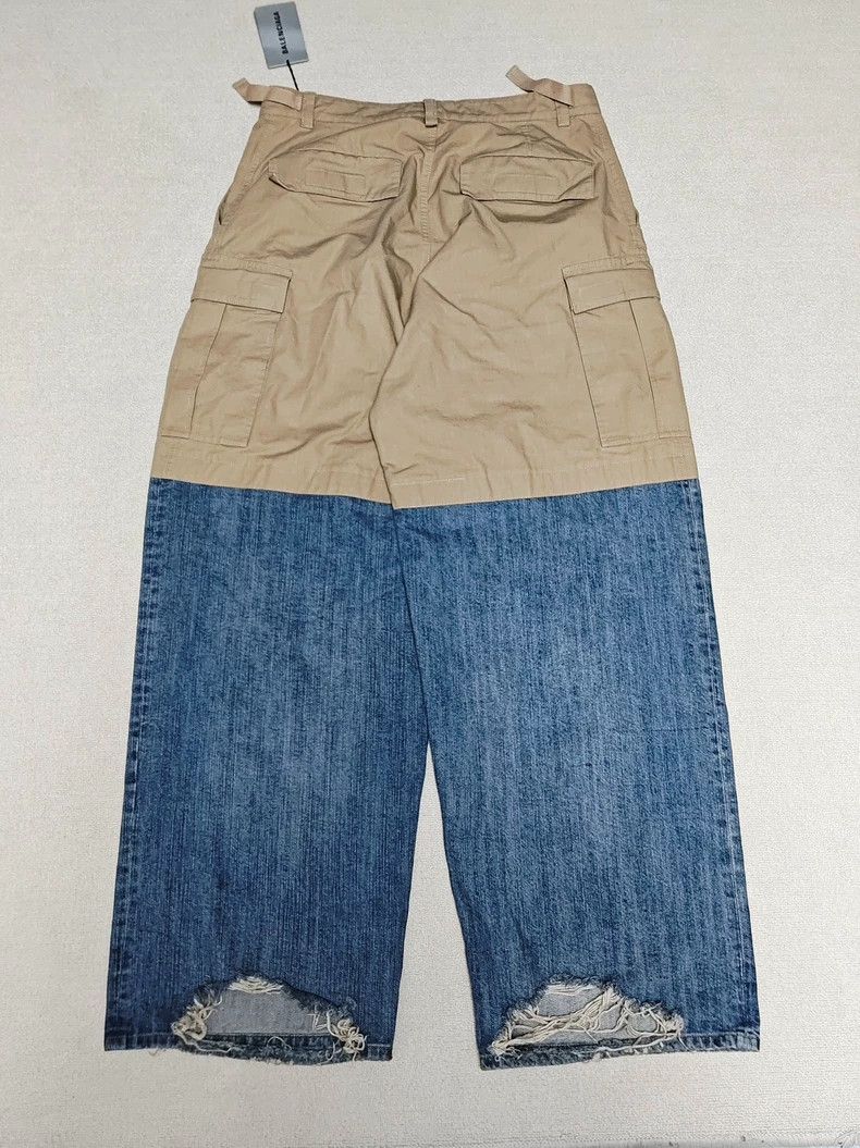 Balenciaga Balenciaga size M 24ss khaki cargo panel baggy jeans Size US 26 / EU 42 - 3 Thumbnail