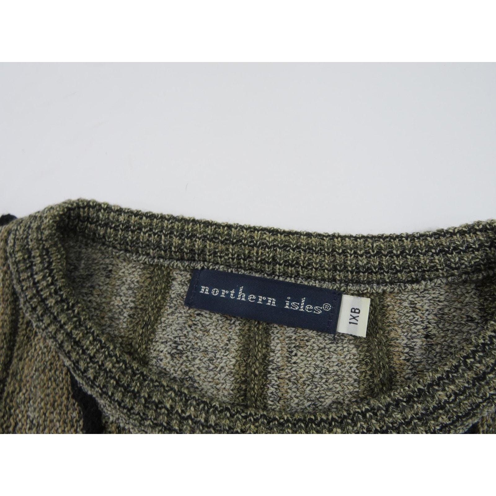 Northern Isles Northern Isles Sweater Geometric Black Gray Sz 1XB Size US XL / EU 56 / 4 - 3 Thumbnail