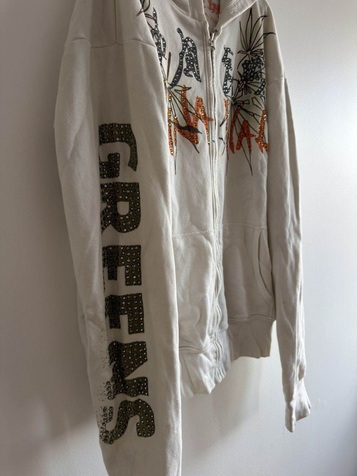 The Great China Wall *RARE* 90s VINTAGE THE GREAT CHINA WALL WEED HOODIE GREENS Size US L / EU 52-54 / 3 - 2 Thumbnail