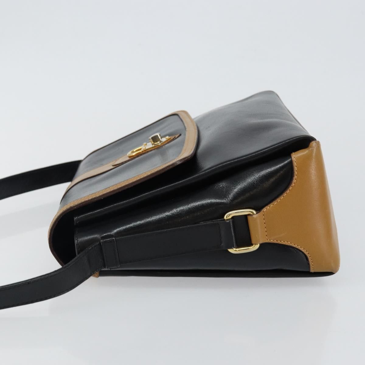 Celine CELINE Shoulder Bag Leather Black Gold Size ONE SIZE - 5 Thumbnail