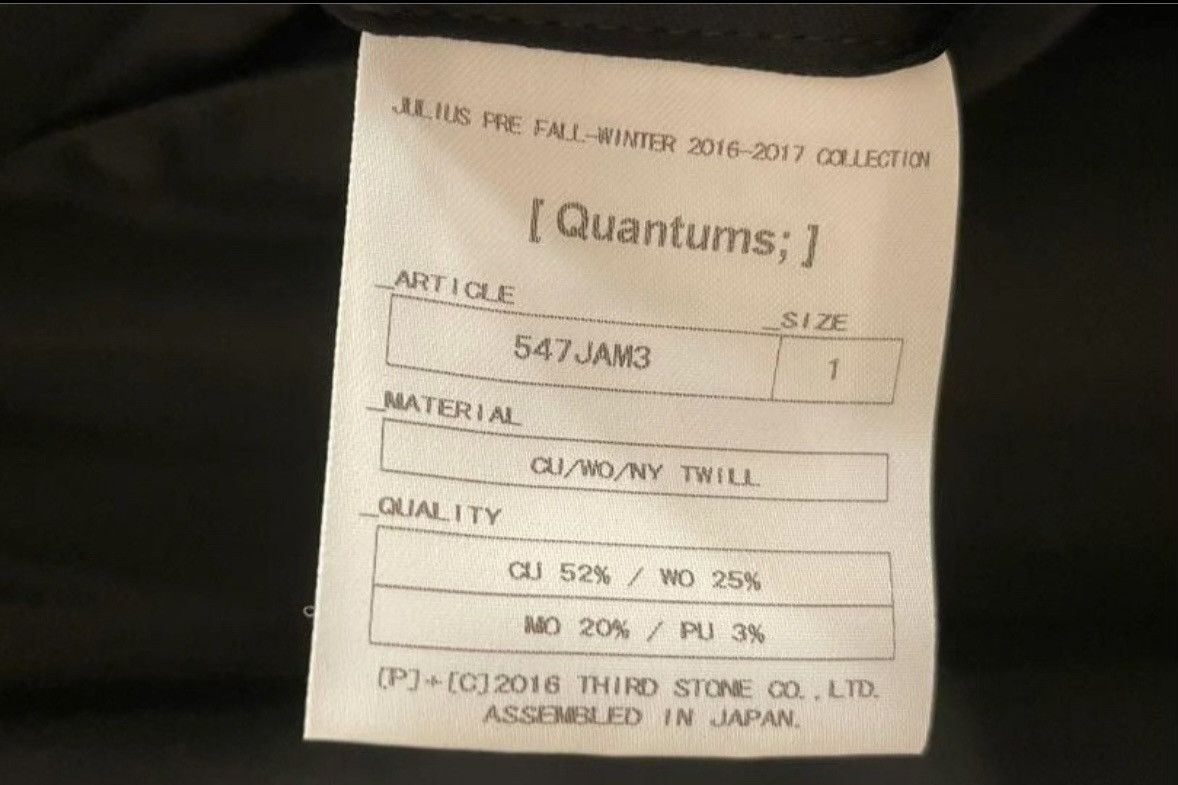 Julius Julius 2017aw Quantums Coat Size US S / EU 44-46 / 1 - 4 Thumbnail