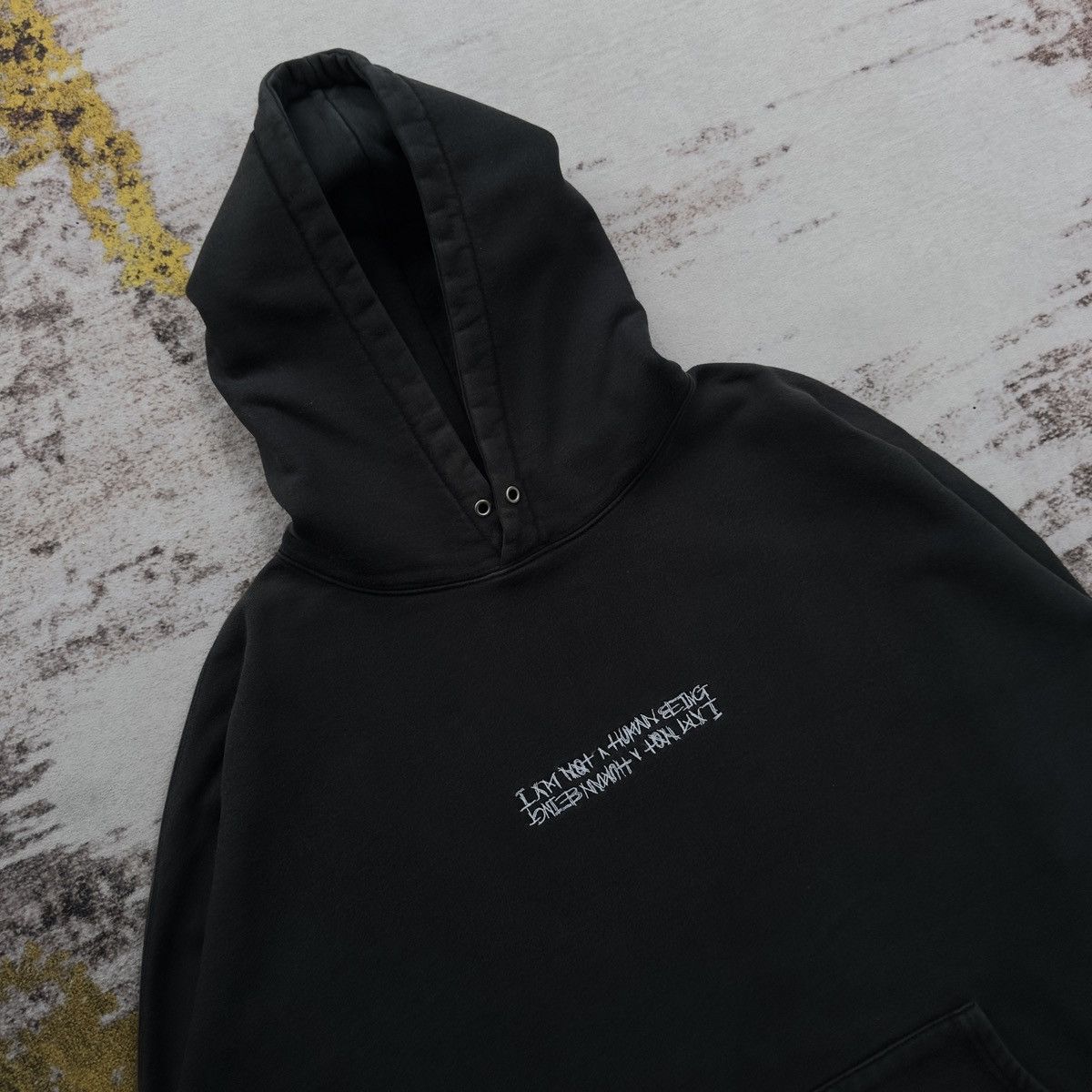 I Am Not A Human Being I AM NOT A HUMAN BEING SPELL OUT BIG LOGO BACKHIT HOODIE Size US L / EU 52-54 / 3 - 6 Thumbnail