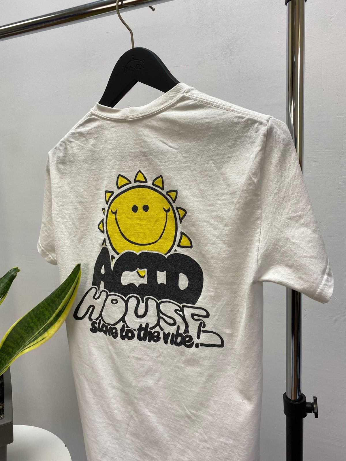 Gildan × Vintage AGCM ACID HOUSE SMILEY FACE RAVE TEE SHIRT Size US S / EU 44-46 / 1 - 13 Thumbnail