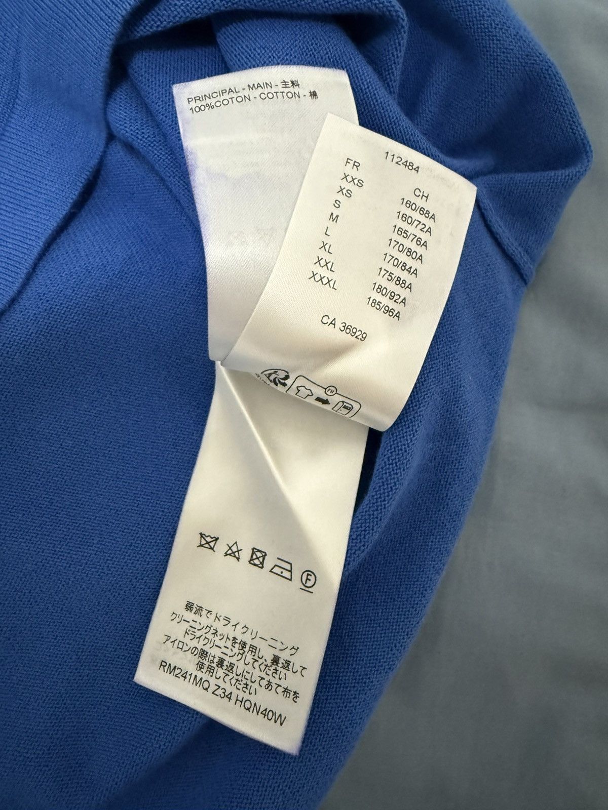 Louis Vuitton Louis Vuitton blue monogram sleeve t shirt S Size US S / EU 44-46 / 1 - 7 Thumbnail