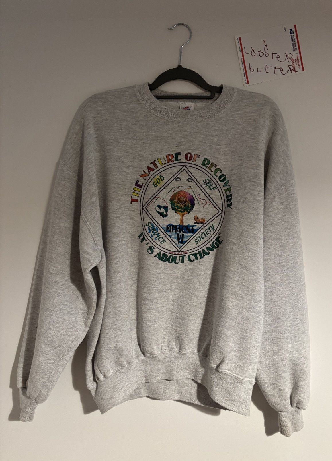 Vintage 90s narcotics anonymous crewneck sweater Size US XL / EU 56 / 4 - 1 Thumbnail