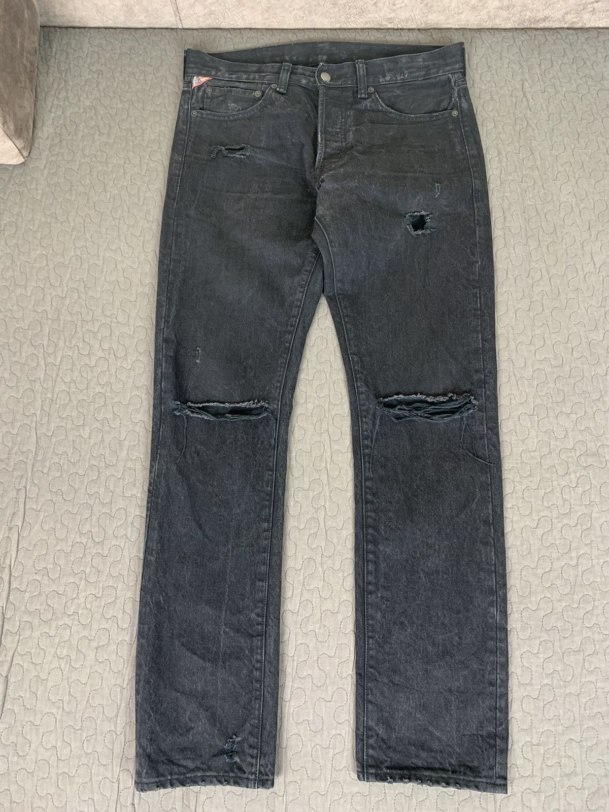 Denim & Supply Ralph Lauren × Ralph Lauren Denim & Supply Ralph Lauren Distressed Denim Slim Jeans Size US 32 / EU 48 - 1 Thumbnail
