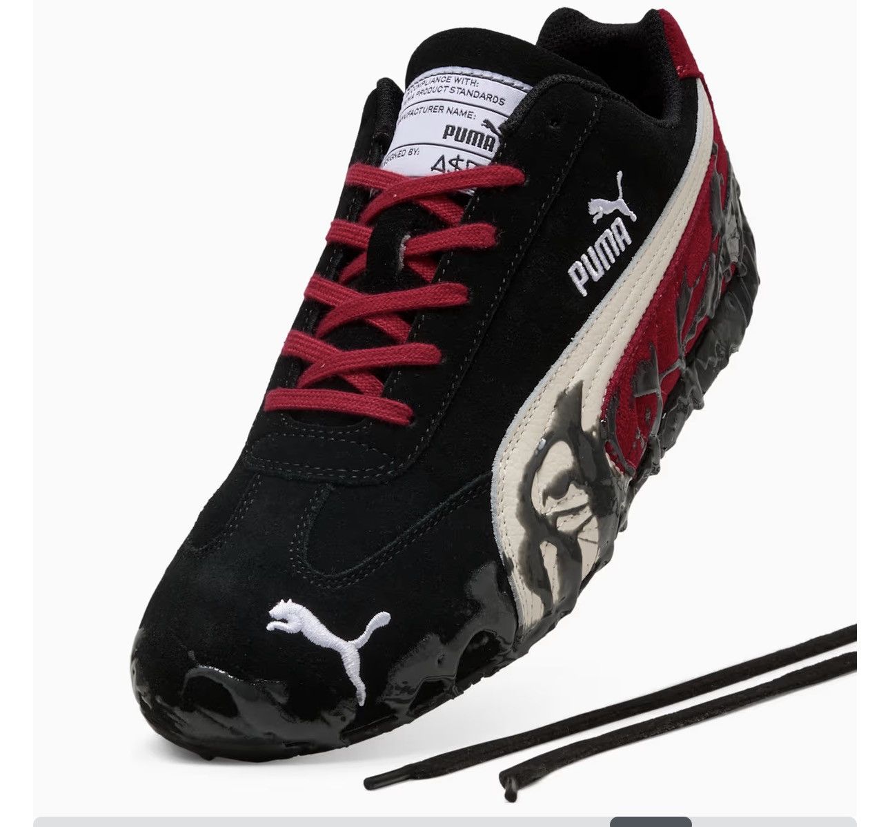 A$AP Rocky × Puma A$AP ROCKY x PUMA Speedcat Racing Sneakers Size US 5.5 / EU 38 - 1 Thumbnail