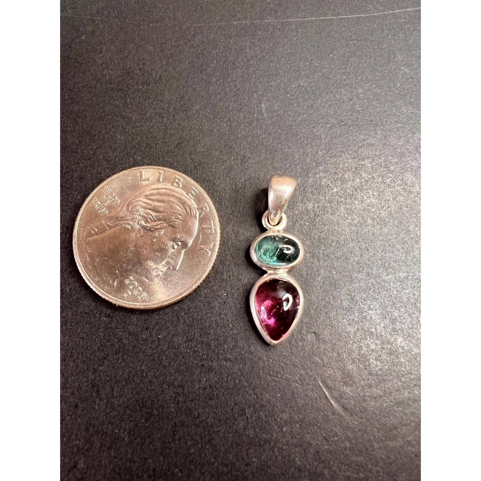 Other NEW indicolite and pink tourmaline 925 pendant 2.08 grams Size ONE SIZE - 3 Thumbnail