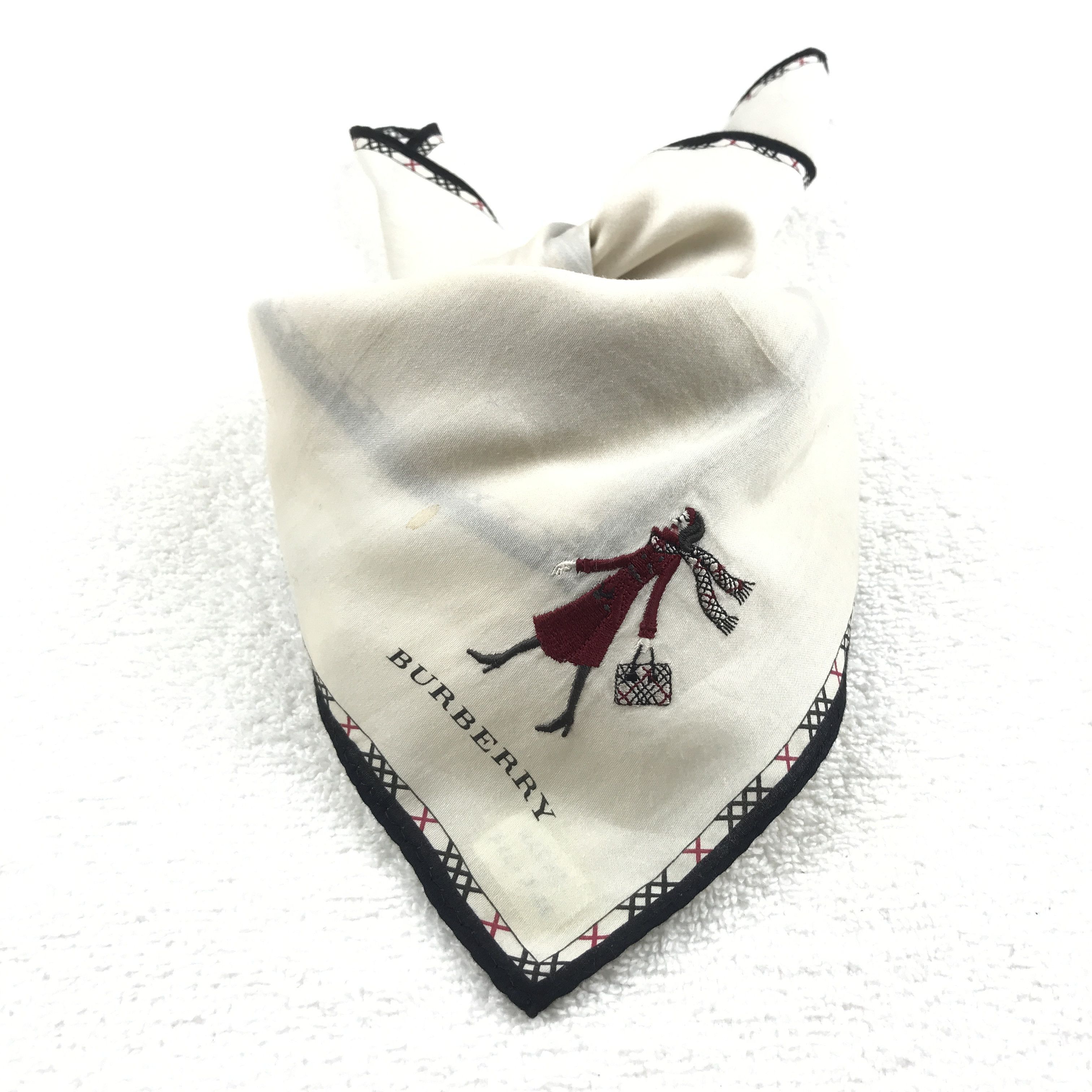 Burberry × Vintage Vintage Burberry Bandana Neckerchief Handkerchief Size ONE SIZE - 4 Thumbnail