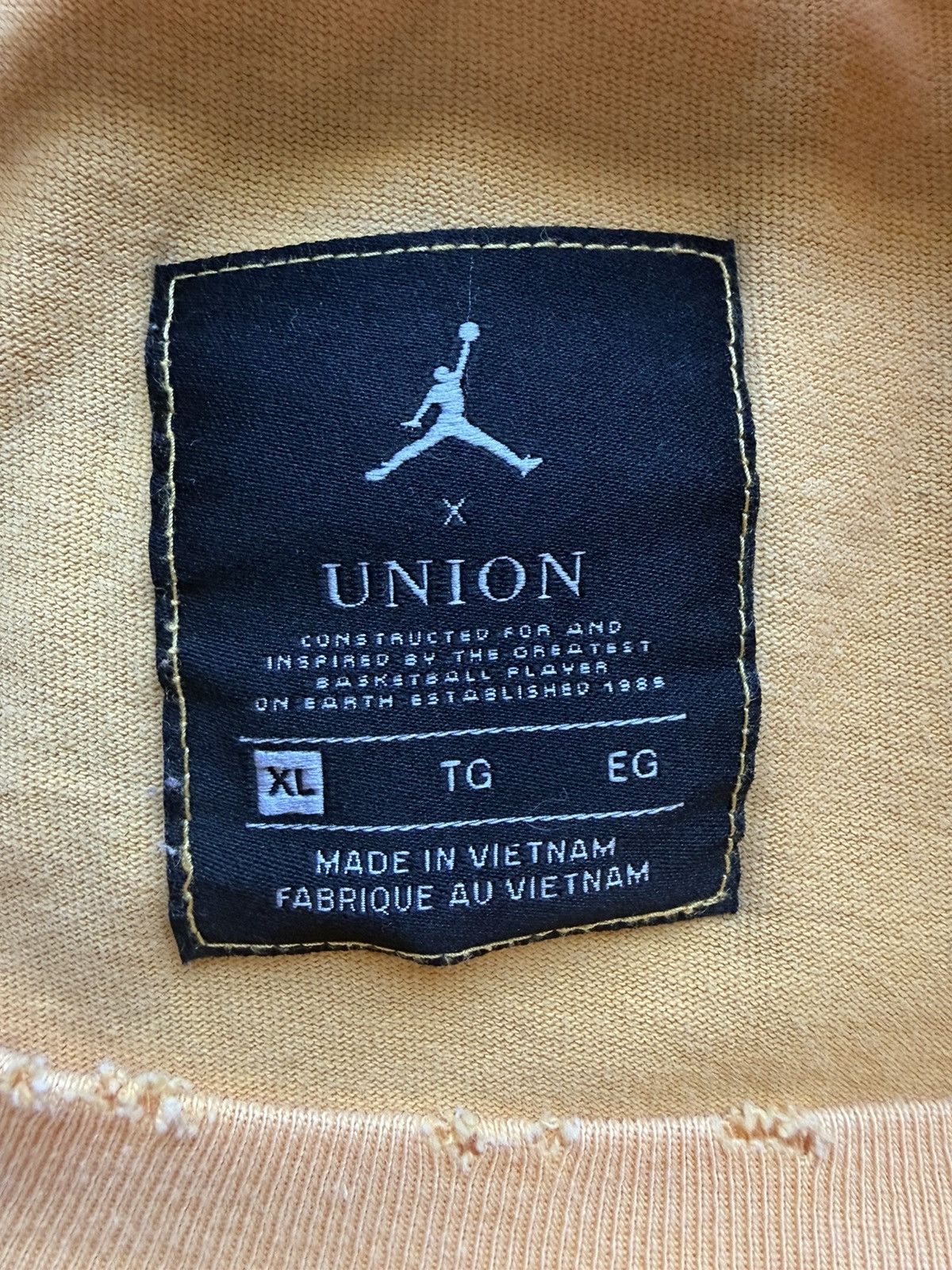 Union LA Jordan x Union LA Flight distressed t-shirt Size US XL / EU 56 / 4 - 3 Thumbnail