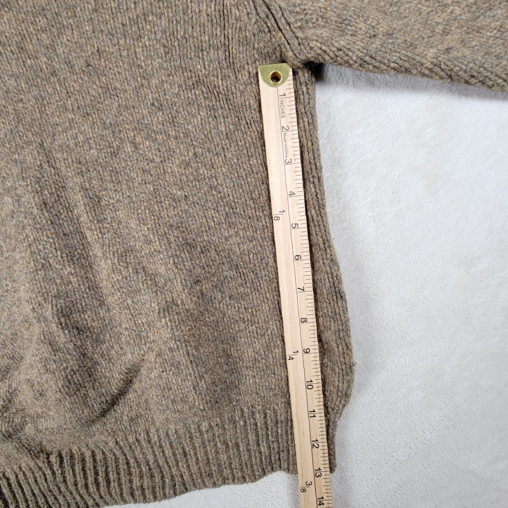 Vintage L. L. BEAN 100% LambsWool Men's Small Four Button Pullover Sweater Size US S / EU 44-46 / 1 - 5 Thumbnail