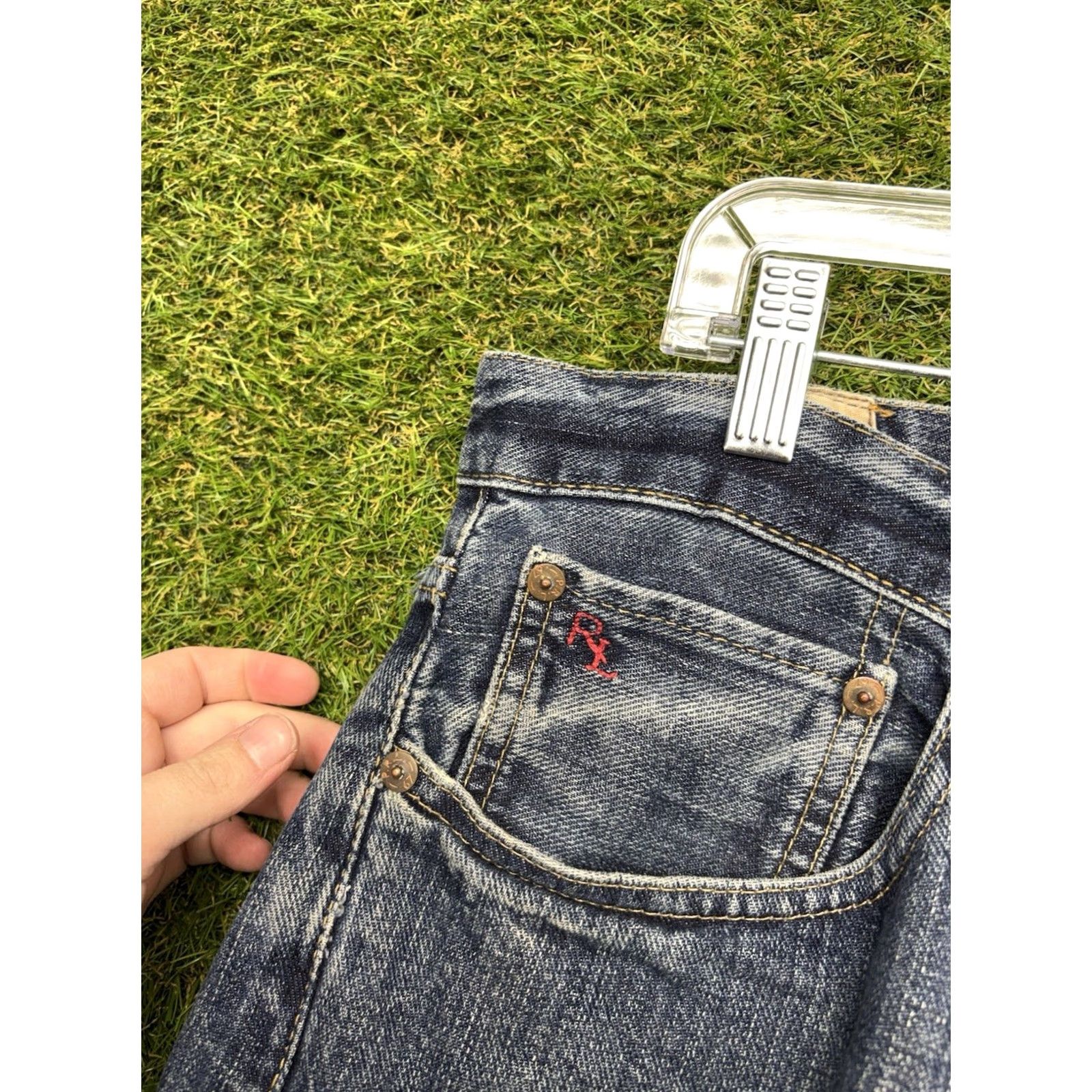Polo Ralph Lauren Polo Ralph Lauren Jeans Jeans Mens 33x32 Straight Leg Denim Embroidered Logo Classic RL Blue Size US XS / EU 42 / 0 - 7 Thumbnail