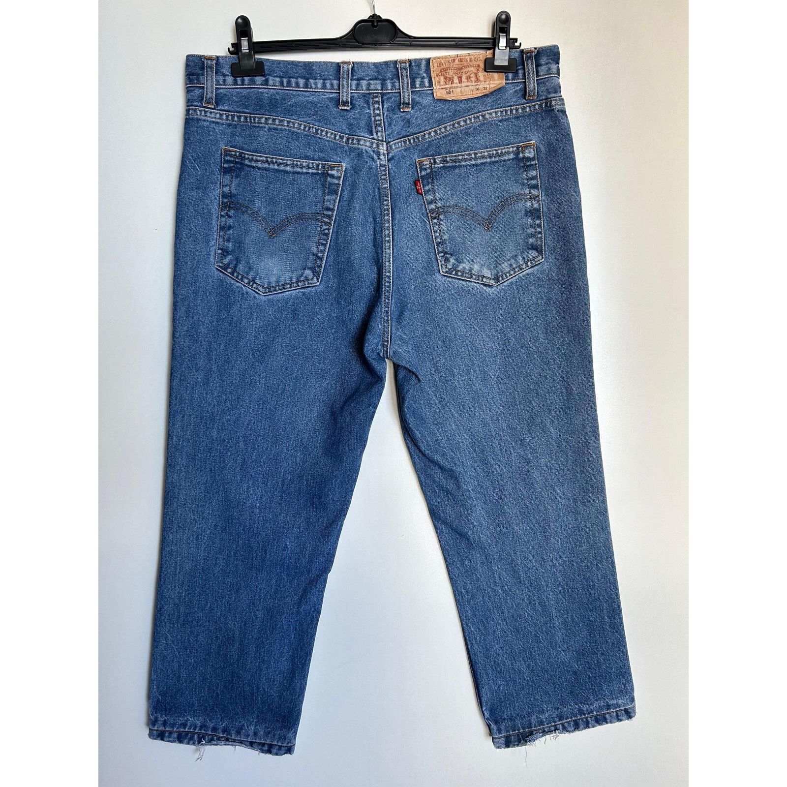 Levi's Levi's 501 W36 L32 - Distressed Vintage Jeans - Cropped Hem Size US 36 / EU 52 - 3 Thumbnail