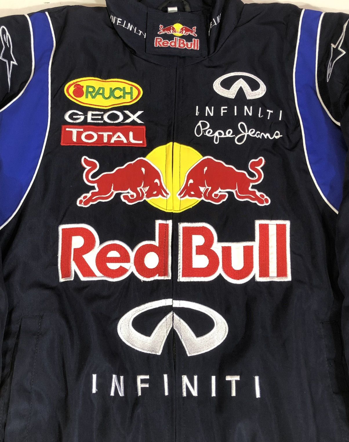 Ferrari × Red Bull × Vintage Red Bull Auto Moto Motorcycle Jacket Racing Size US L / EU 52-54 / 3 - 11 Thumbnail