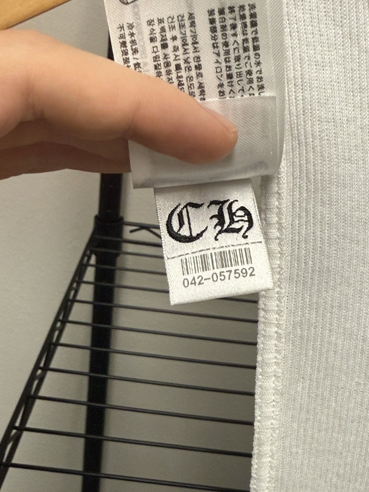Chrome Hearts Chrome Hearts T-bar logo ribbed tank Size US M / EU 48-50 / 2 - 9 Thumbnail