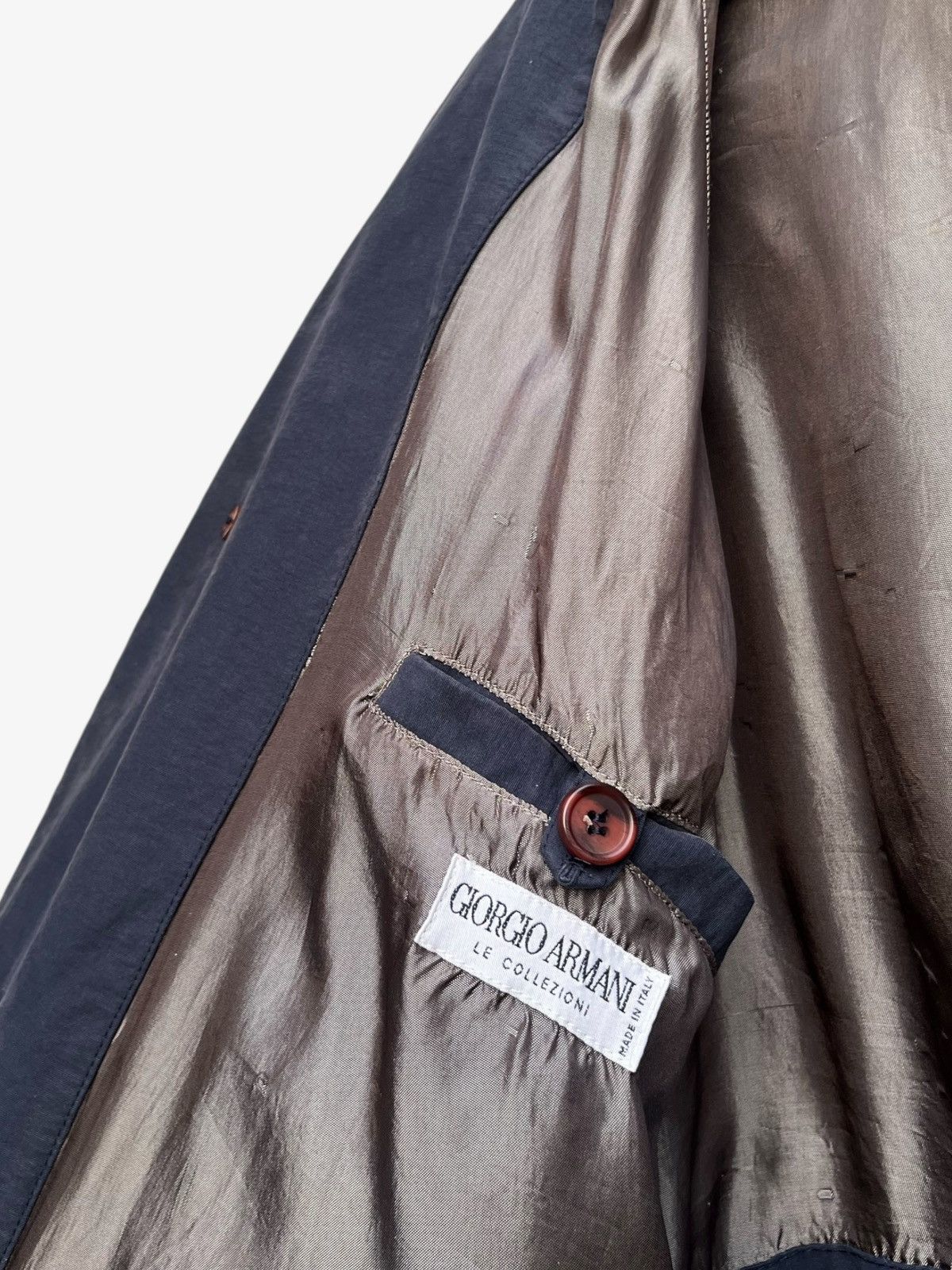 Giorgio Armani Vintage 90’s Giorgio Armani Le Collezioni Trench Coat Size US L / EU 52-54 / 3 - 14 Thumbnail