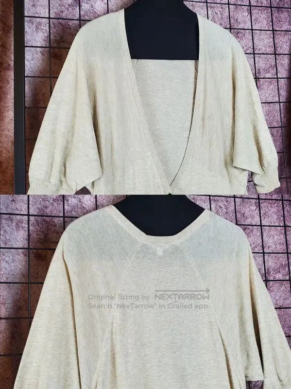 Burberry Burberry Summer Khaki Ruffled Knit Top. Size M / US 6-8 / IT 42-44 - 4 Thumbnail