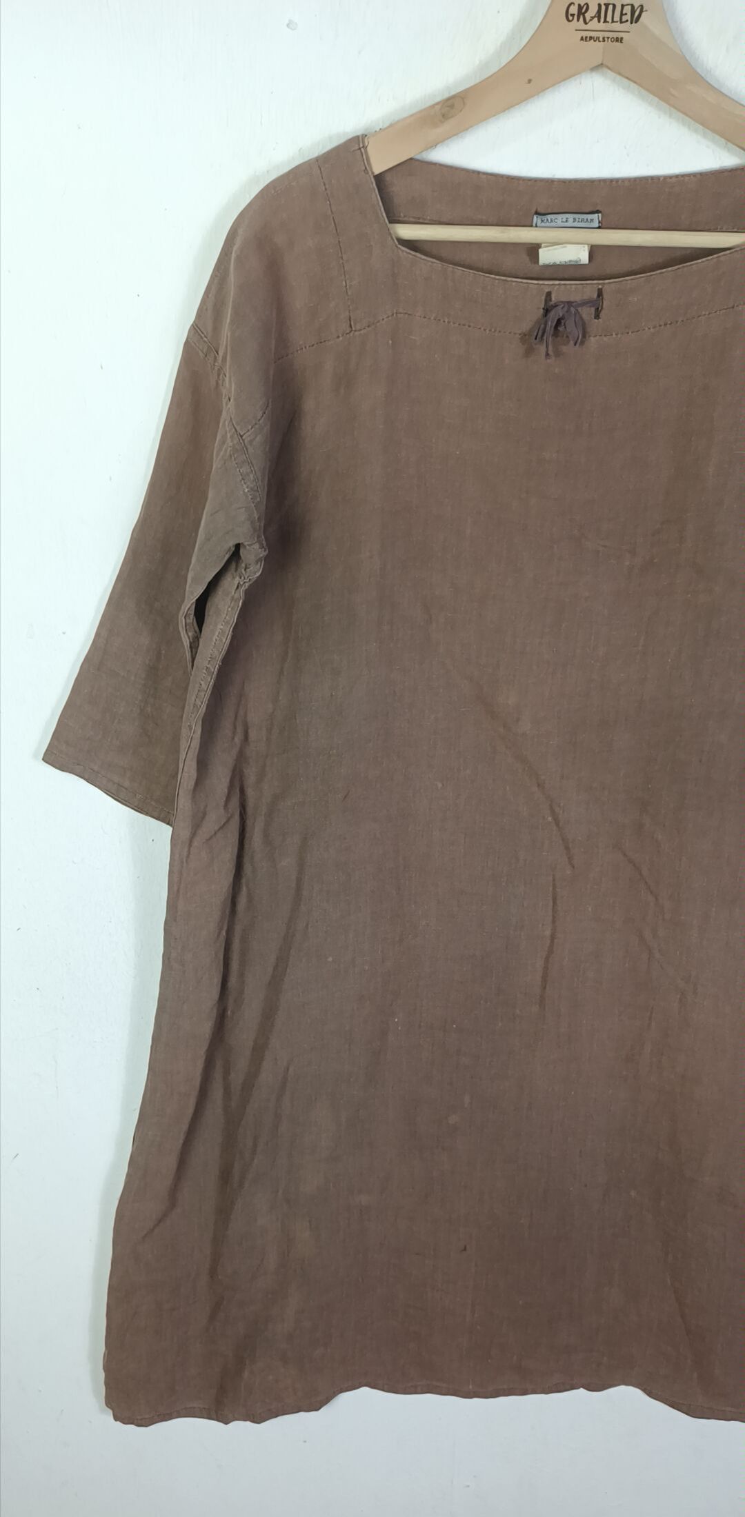 Marc Le Bihan Marc Le Bihan Linen Dress Size L / US 10 / IT 46 - 3 Thumbnail